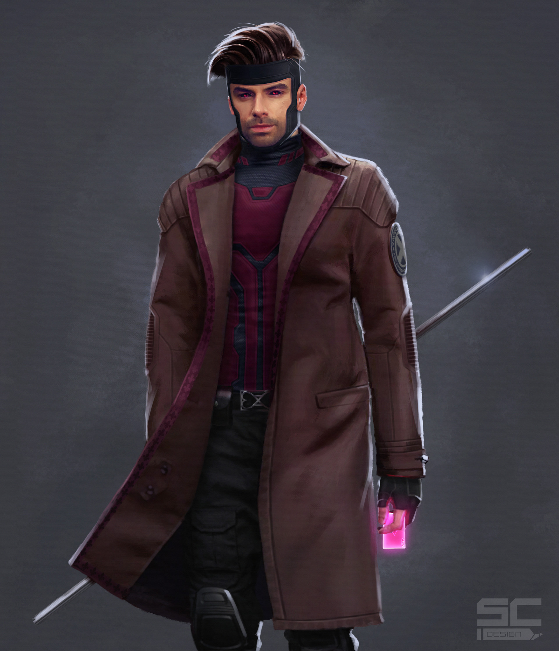Fanmade MCU Concept art Aidan Turner as MCU Gambit by