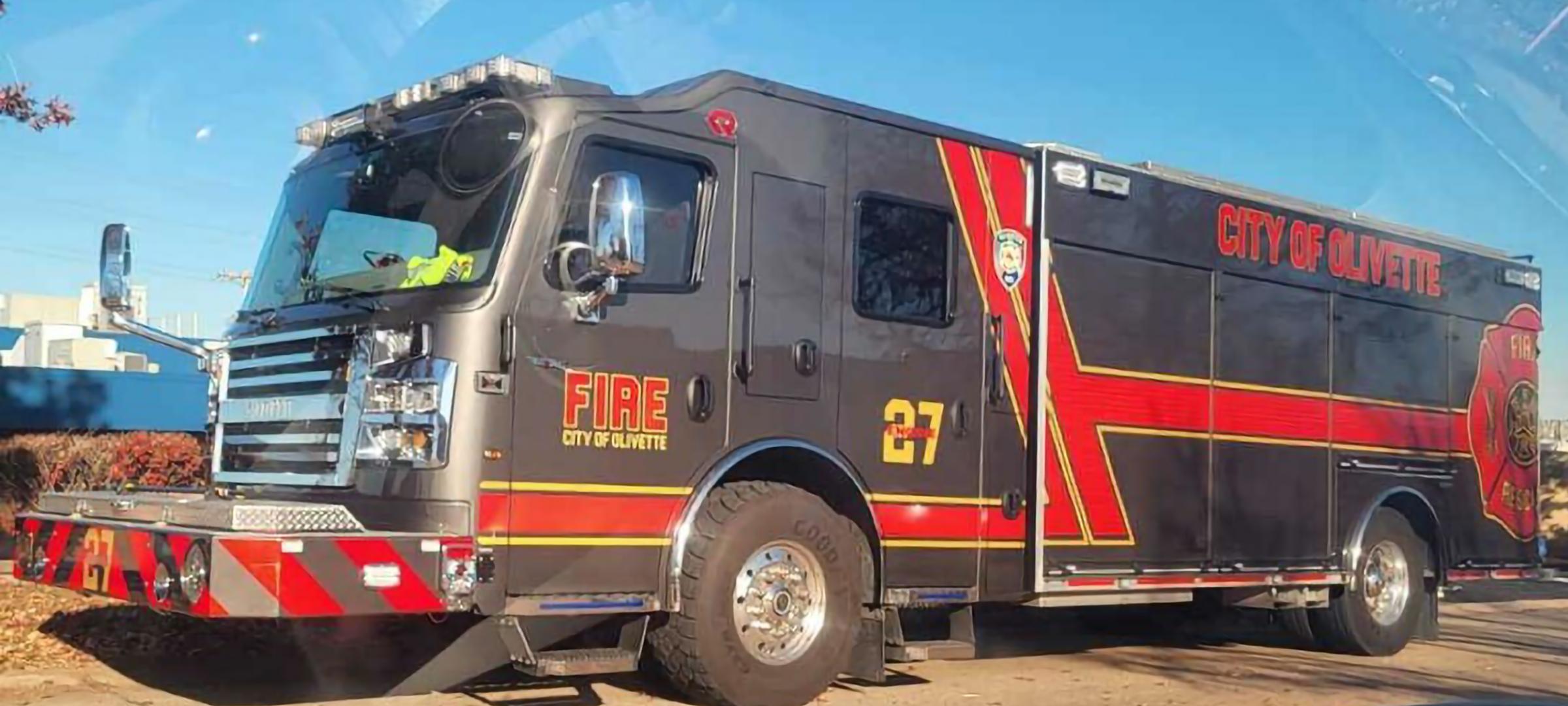 Olivette,Missouri fire department Engine 2714 r/FireTrucks