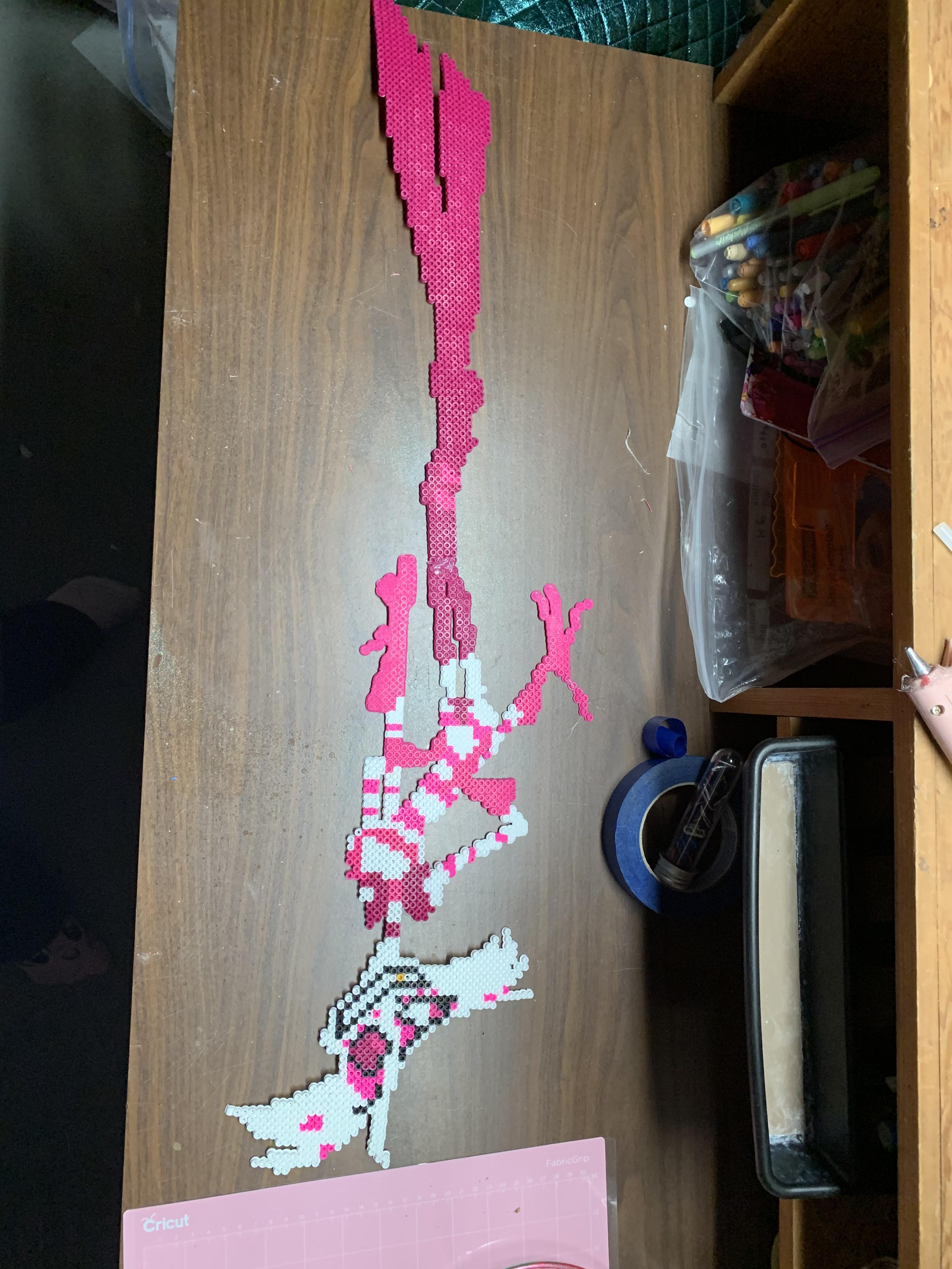 Perler bead Angel!! I made the design myself I hope you like it!! r