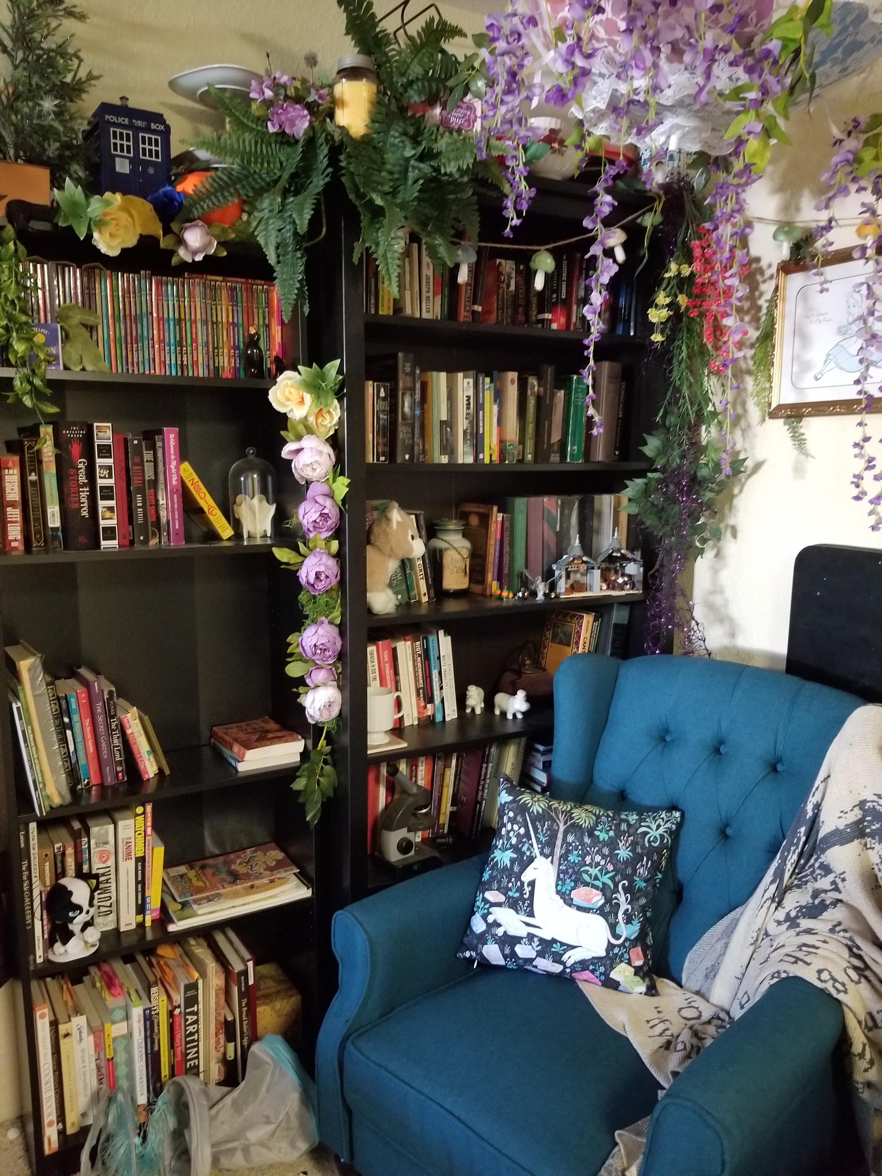 My favorite corner of the apartment. r/bookshelf