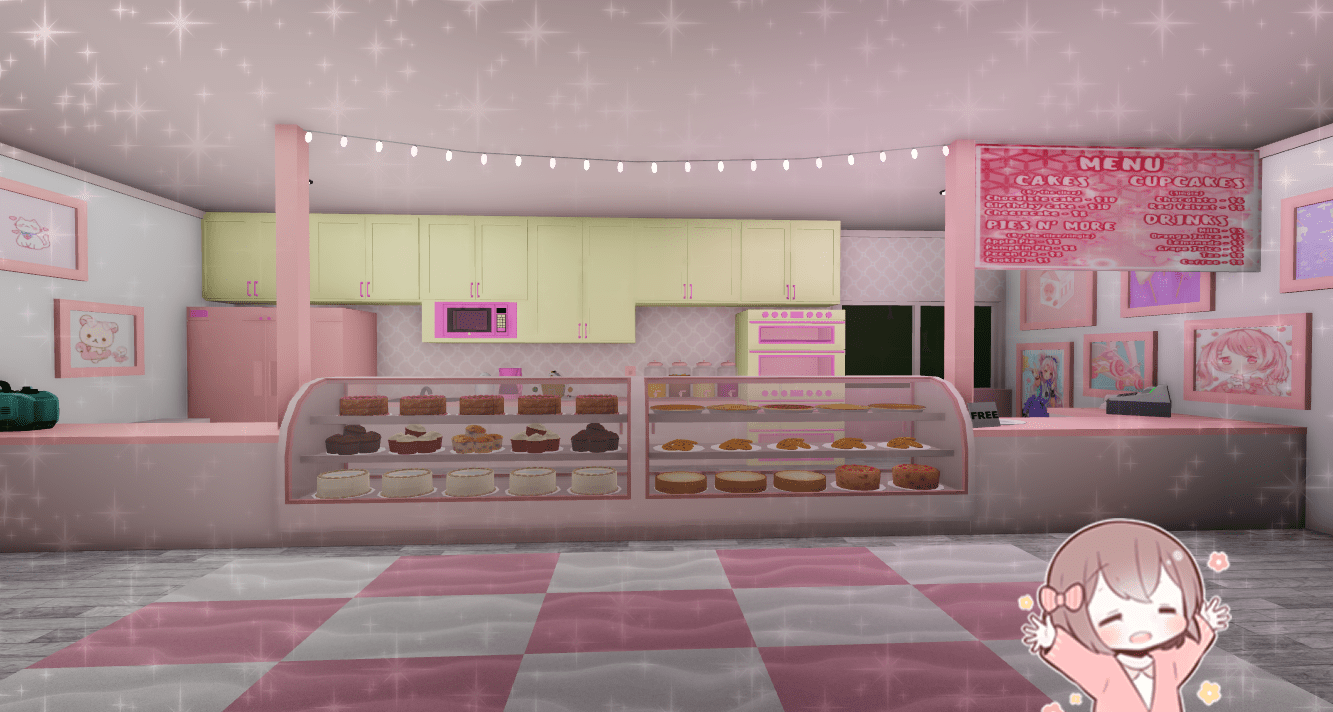 The Maid Cafe's food case D r/Bloxburg