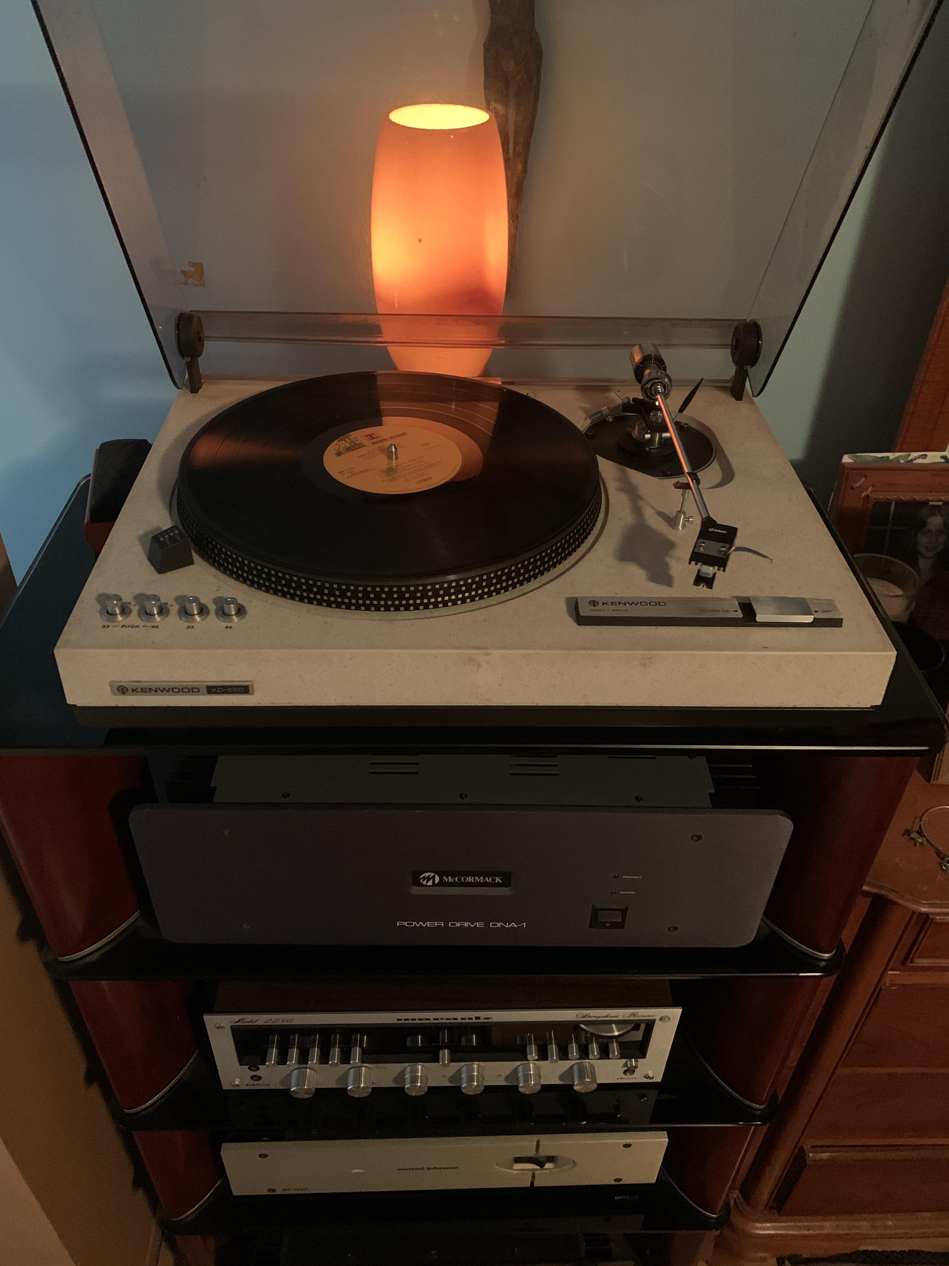 I found this Kenwood KD550 with a Grace tonearm at goodwill for 15