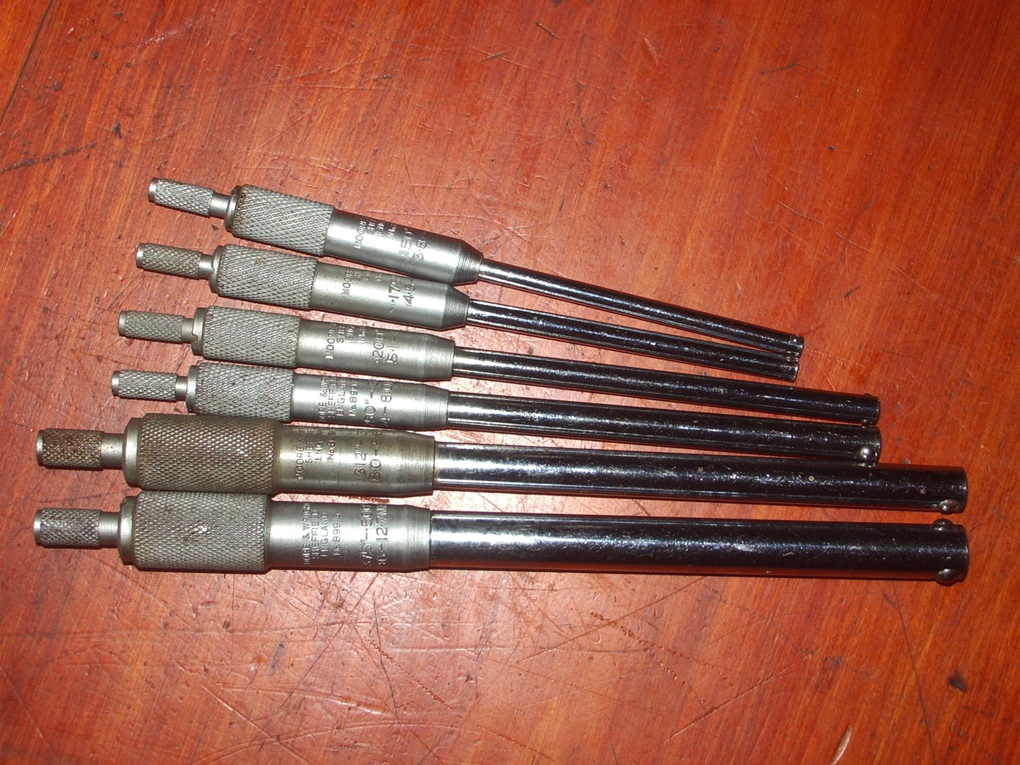 Part of a set of Moore & Wright small bore gauges. They assist in
