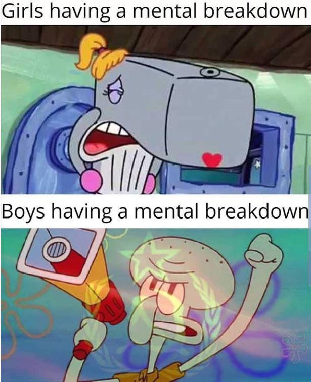 Girls with mental breakdown give me headache r/dankmemes