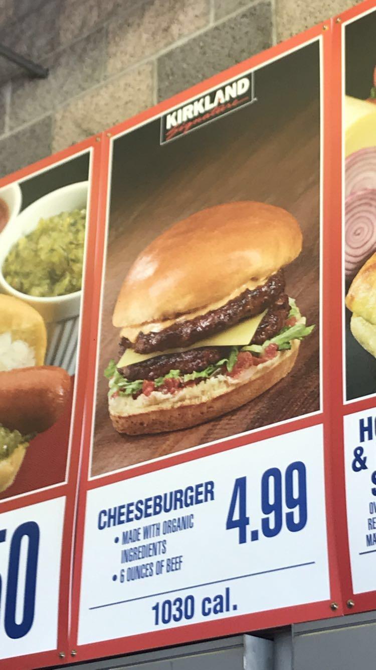 Food Court Cheeseburger with double patties r/Costco