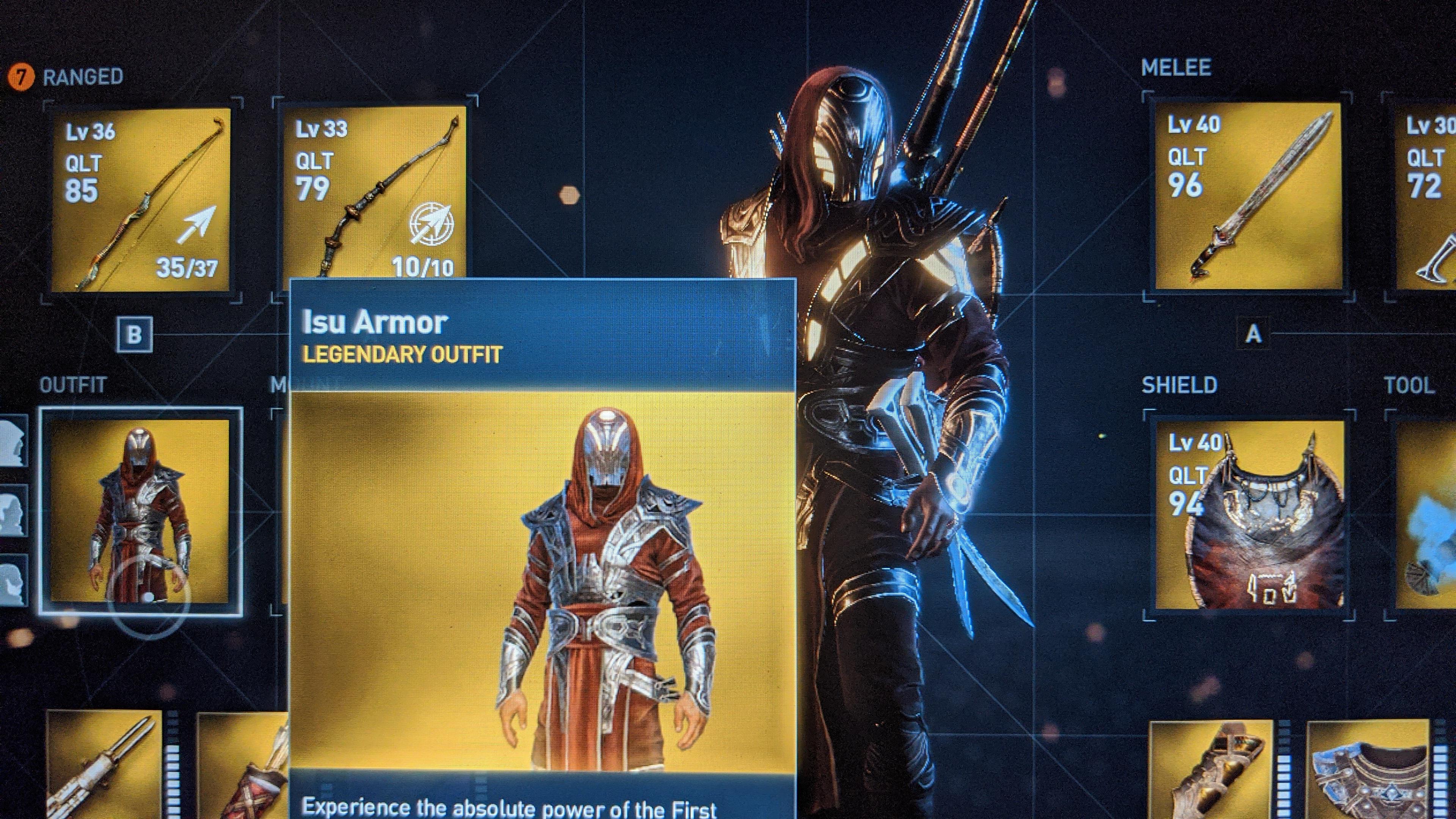 Ac O Just Noticed The Isu Armor In The Preview Glows Differently