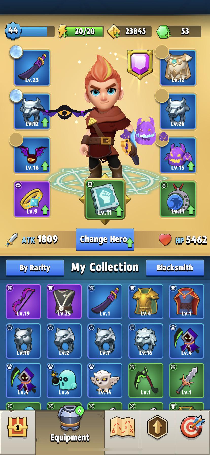 Guys for hero levels use bright robe with that level or use the vest of