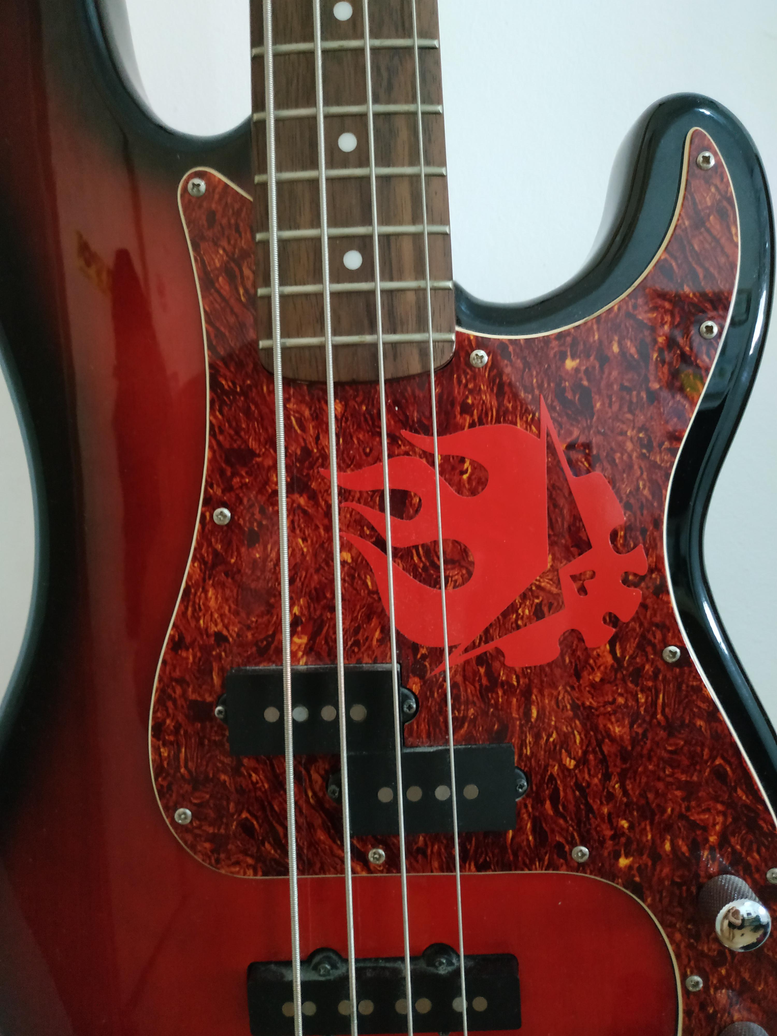 My bass guitar r/gurrenlagann