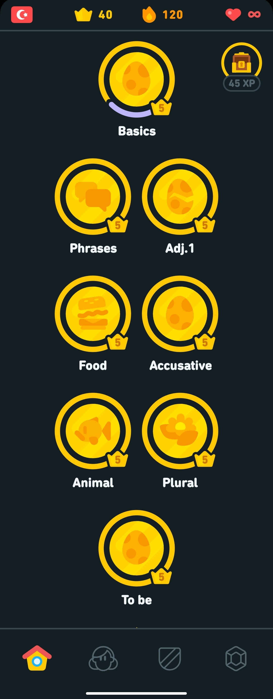 All gold in the first checkpoint! 🤞 r/duolingo