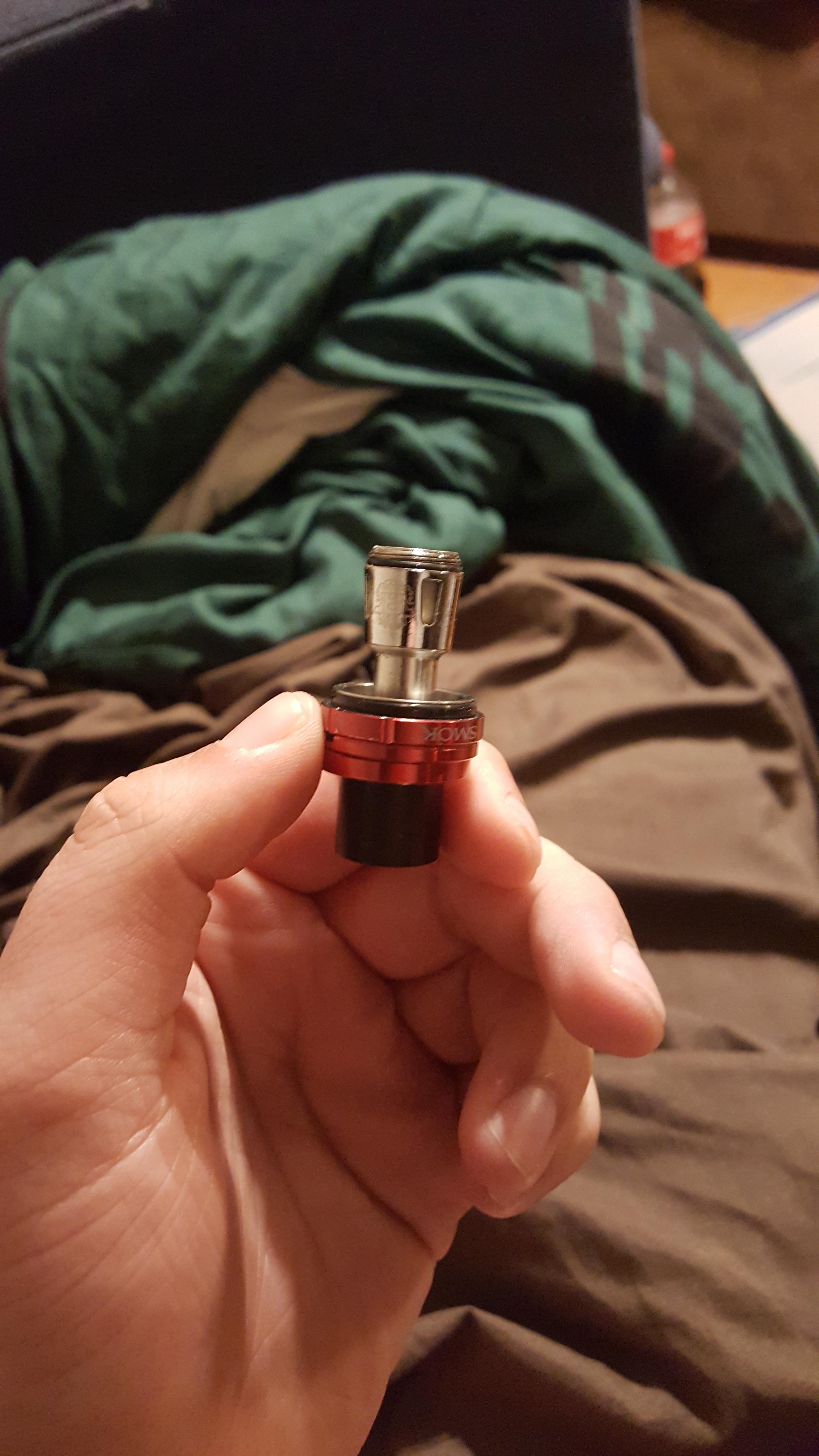 I'm trying to change my coil but can't get it off this any help? Vaping