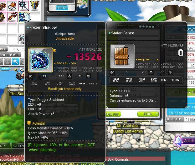 Does shield mastery not work on secondary for shadowers? Maplestory
