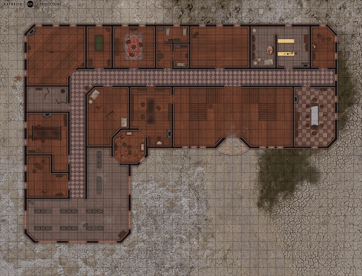 Dnd Haunted House Map Oc] Haunted Manor Map (Two Floors) : R/Dnd