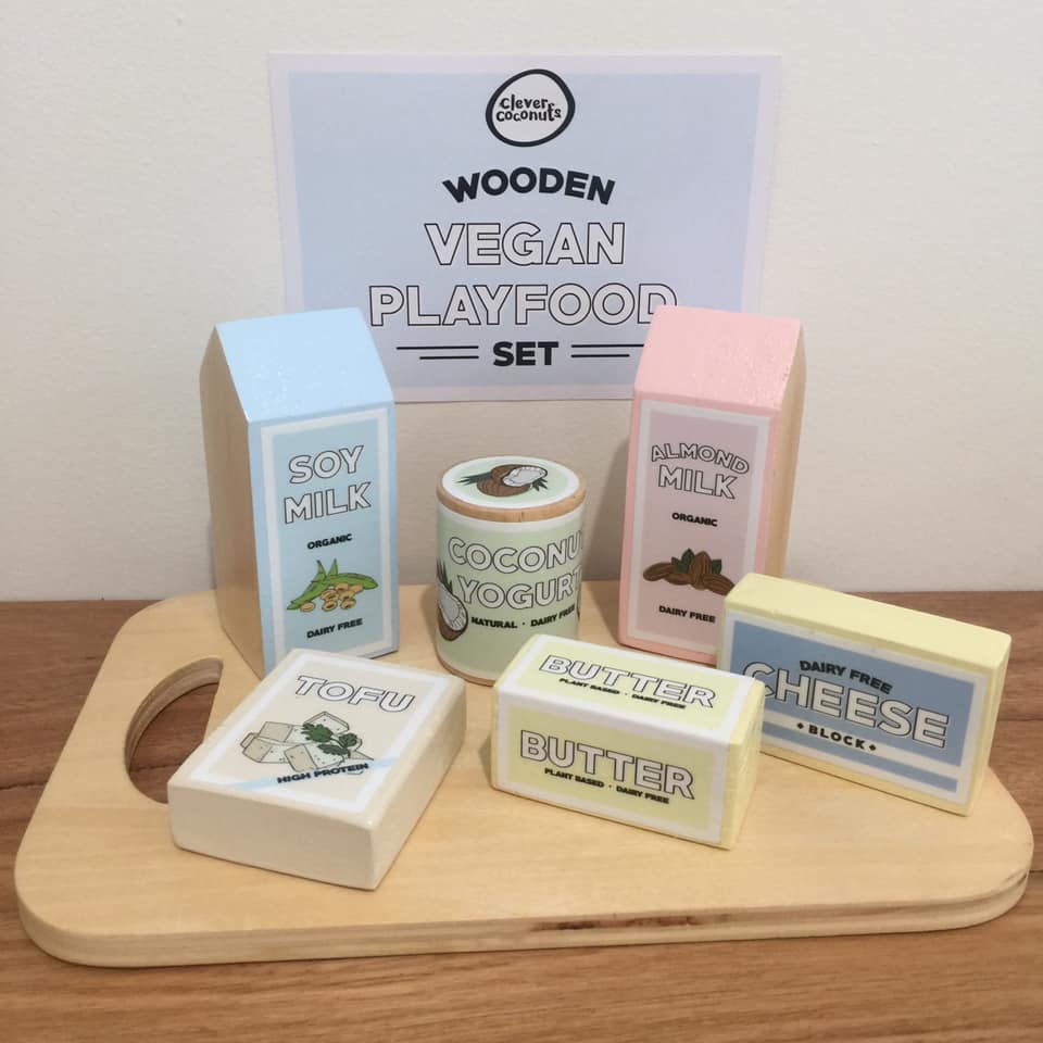 Check out this wooden vegan play food I found on Facebook! r/vegan