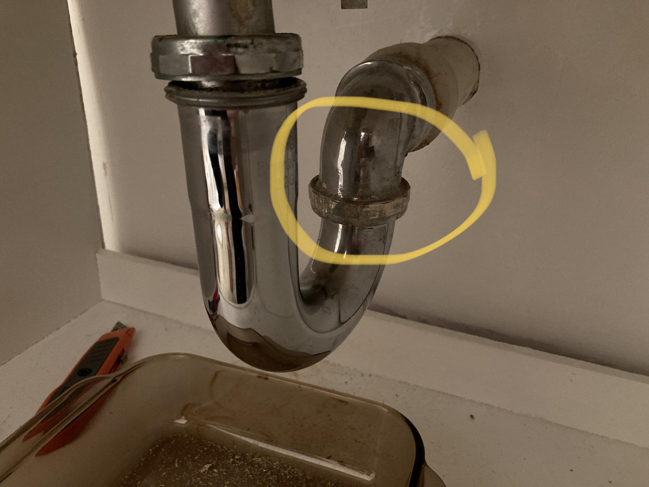 Is there a reason why this nut on my p trap is stuck? The one the