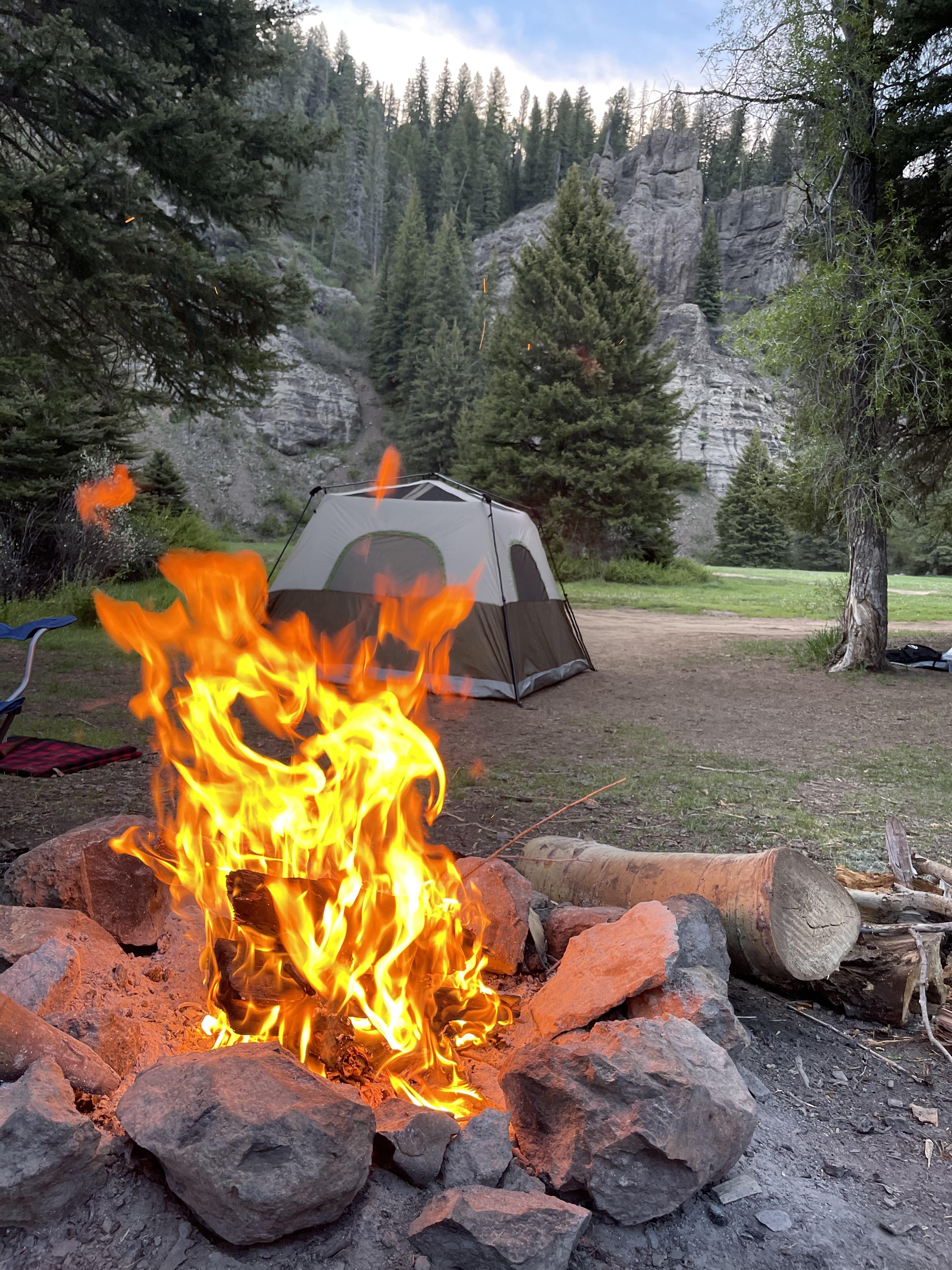 Dispersed camping in Colorado. Can you believe this spot is totally