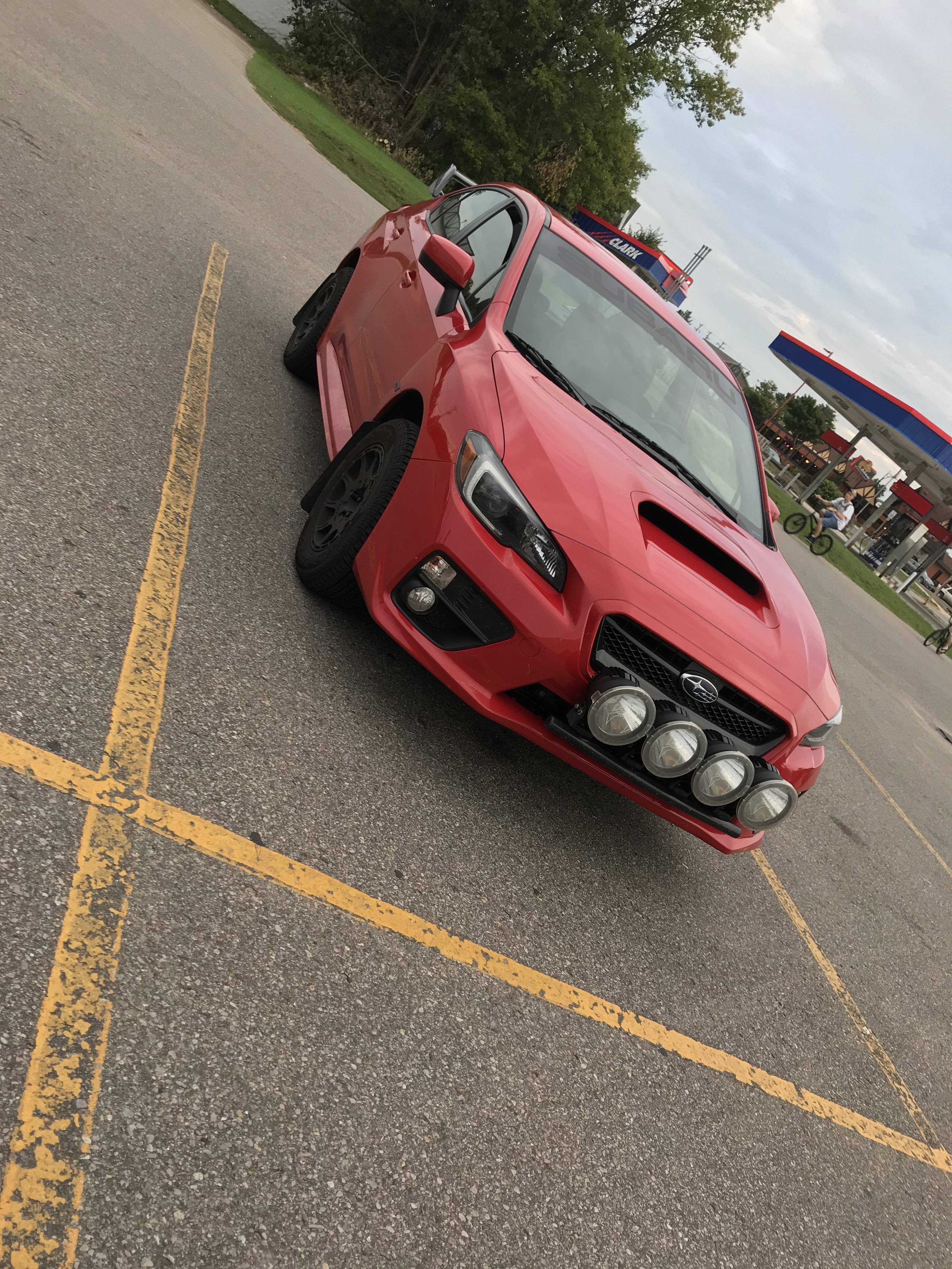 Spotted this guy in Gaylord, MI yesterday. Different look for a WRX, I