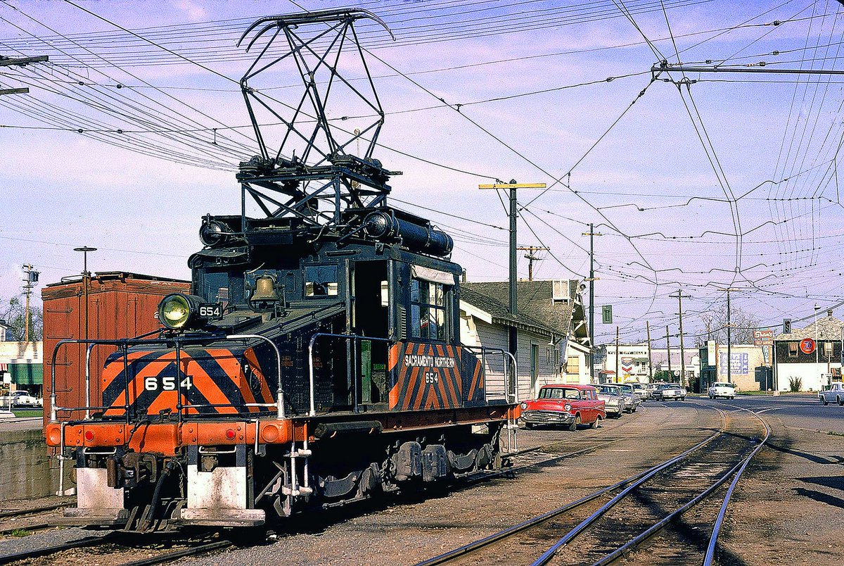 A Sacramento Northern Steeplecab Resting At Yuba City! (1965) (Author