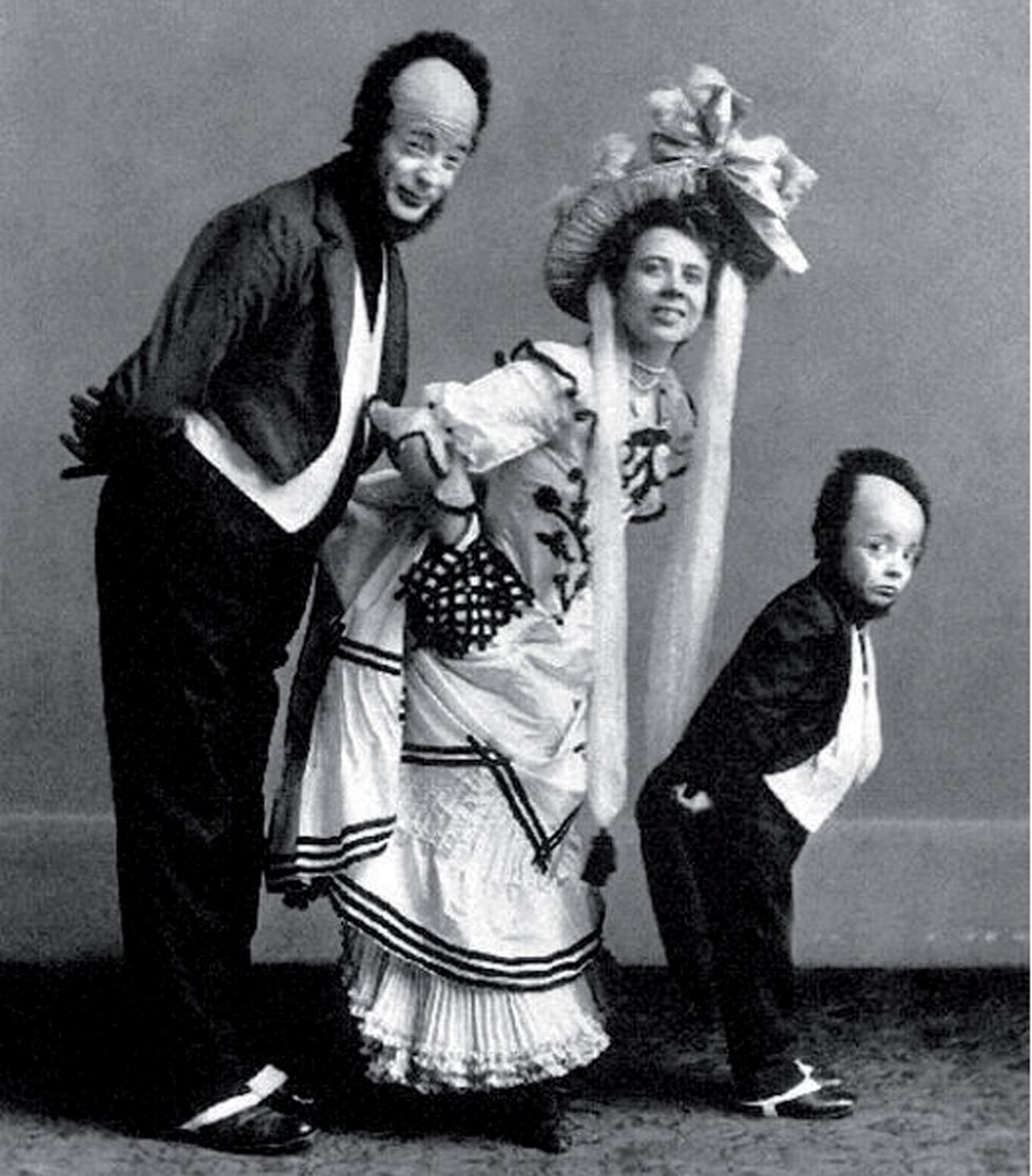 Birthday boy Buster Keaton with his parents Joe and Myra, 1901. As a