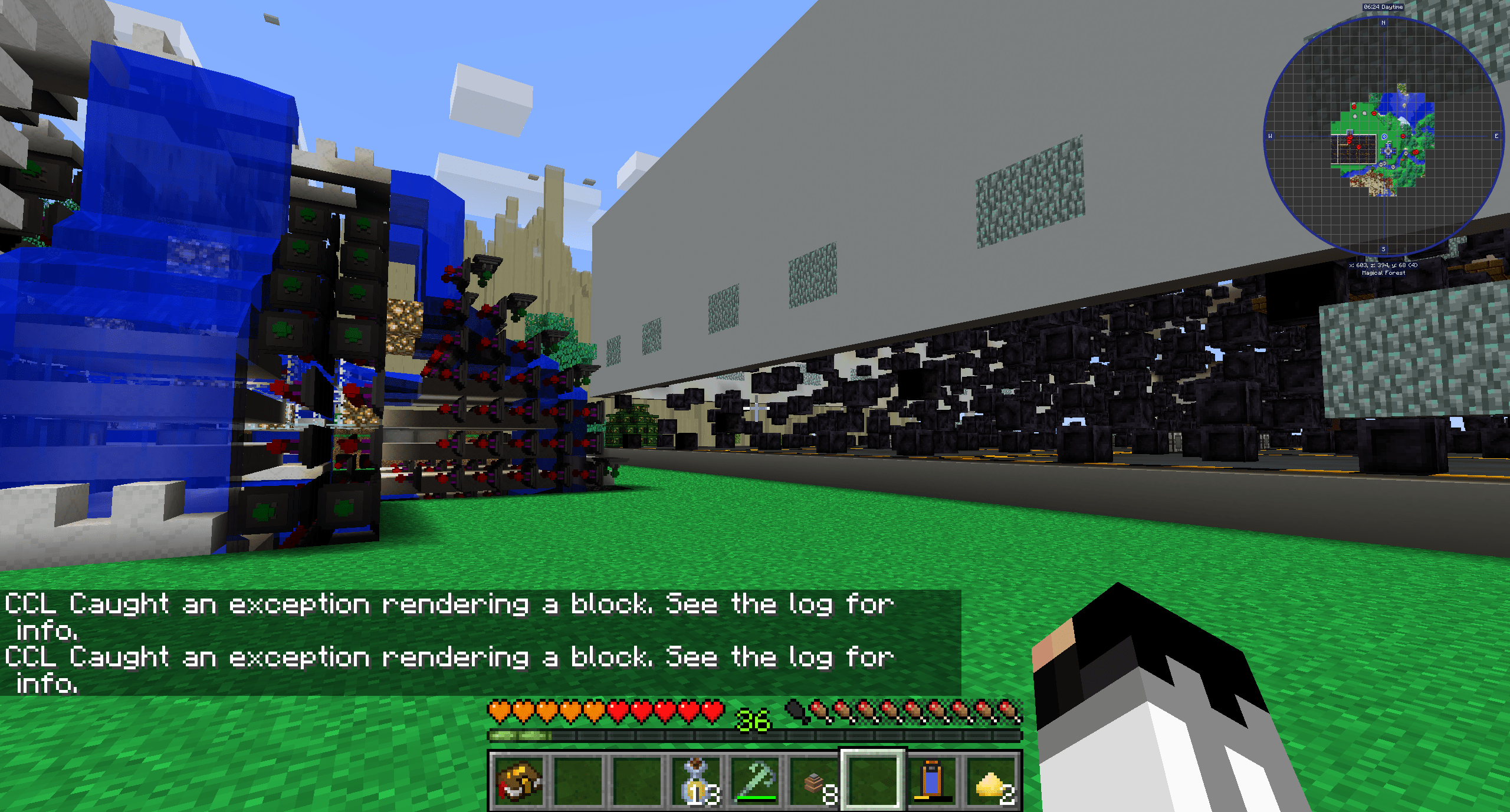 I loaded my MC eternal world in Enigmatica 2 expert, did not expect so