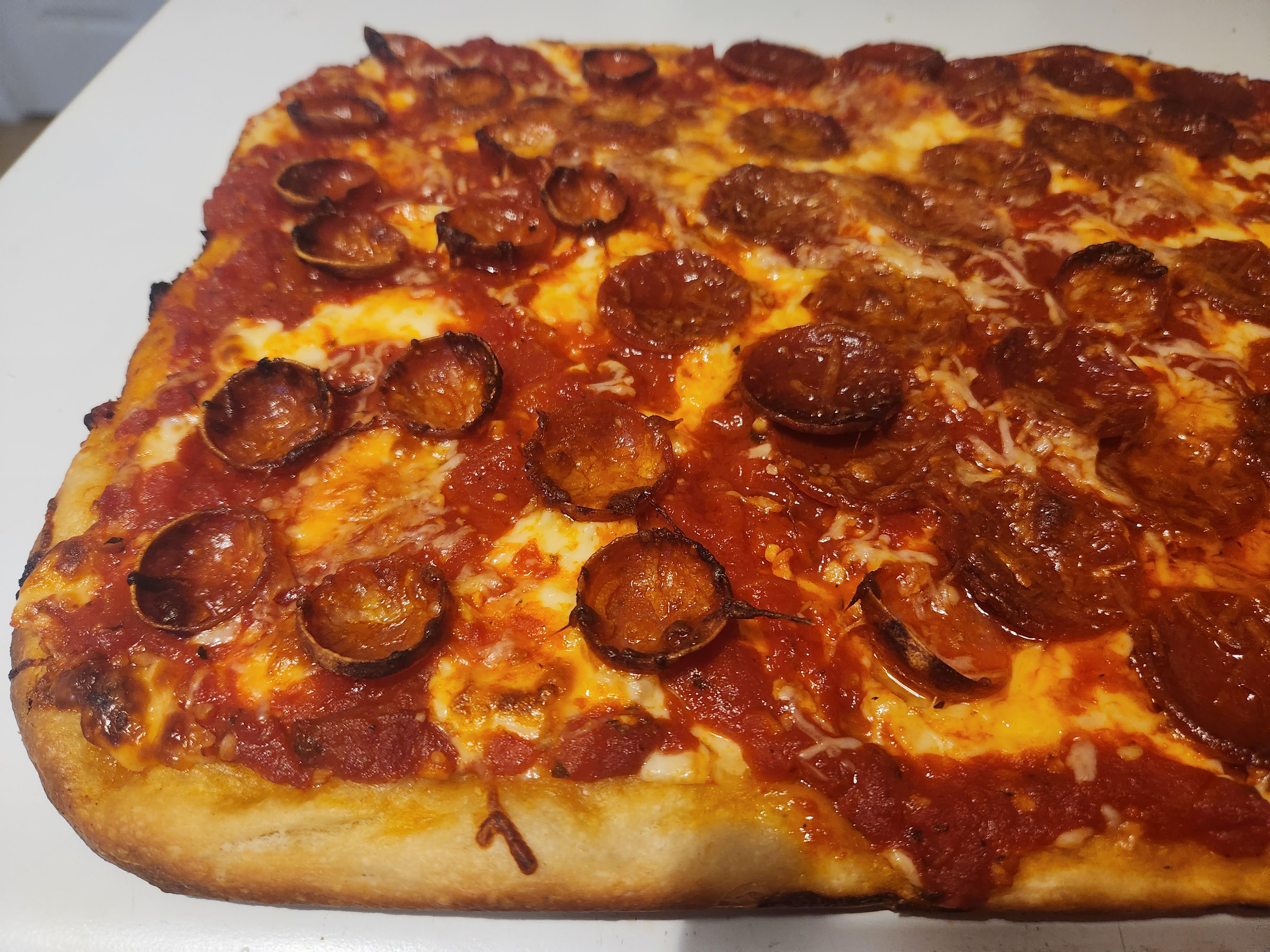 Kenji's sicilian. My most beautiful pie. r/Pizza