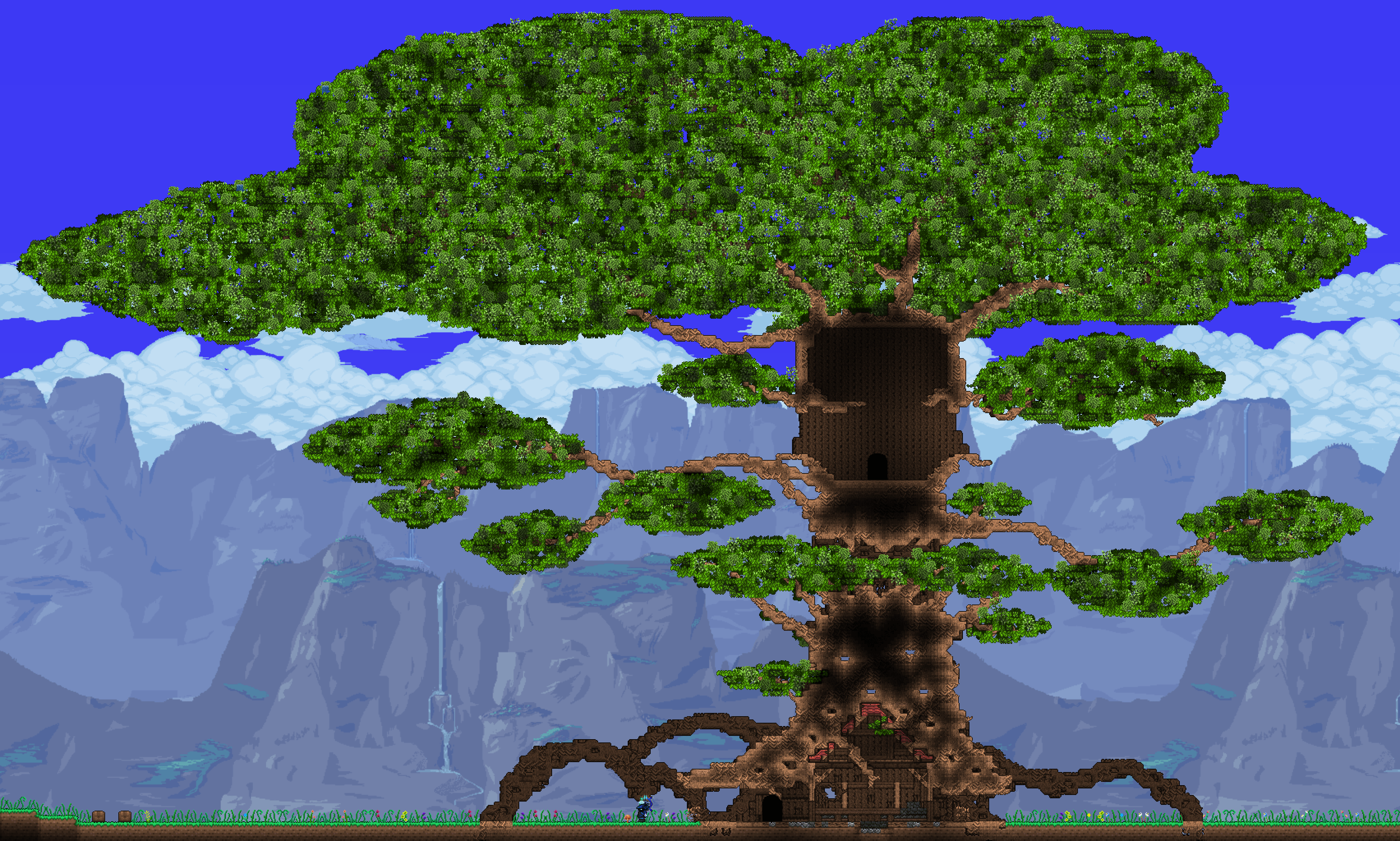 Here, after my little tease the living tree build which is still a wip
