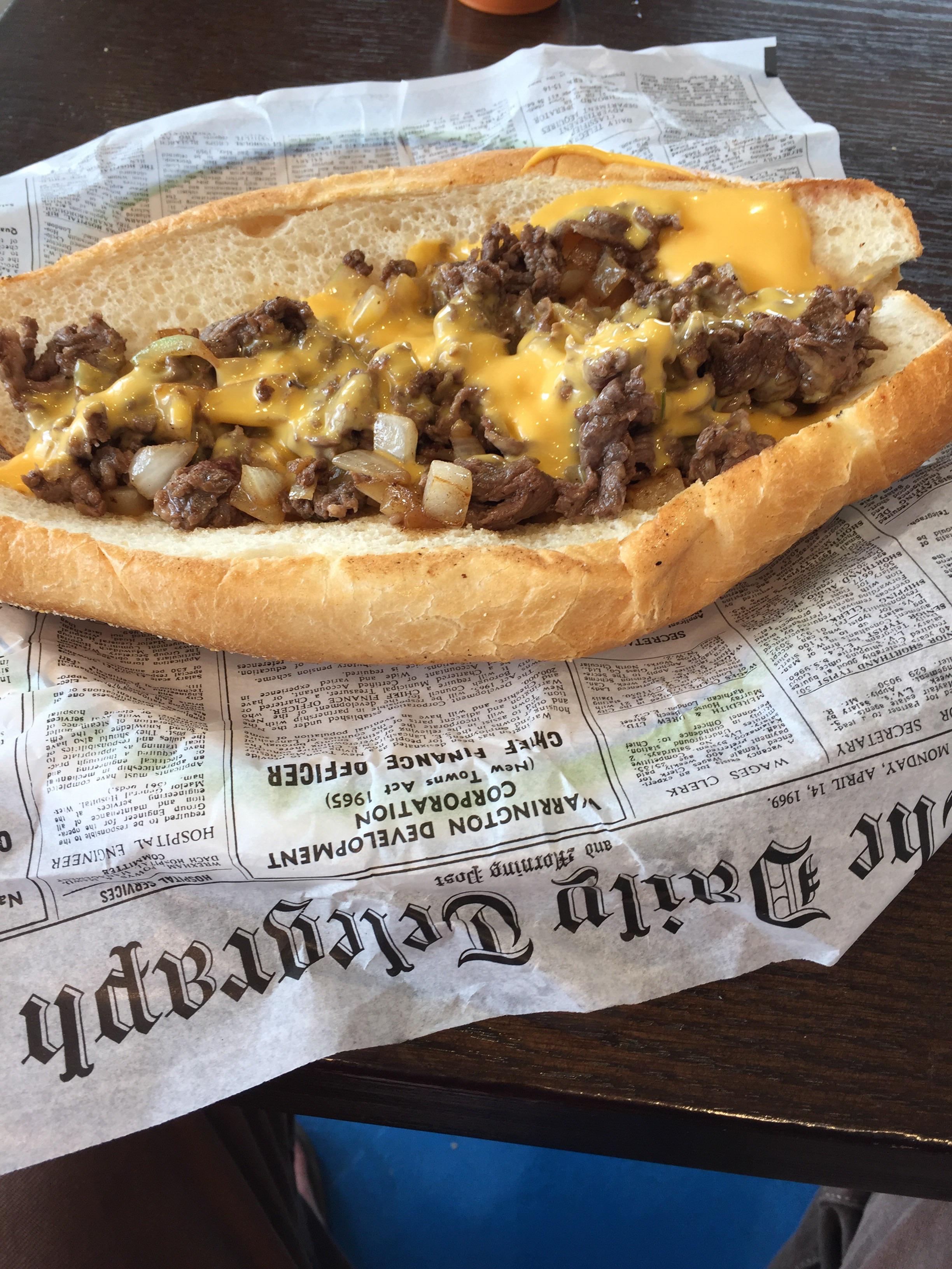 A Philly Cheesesteak from Frank and Andrea's in Minneapolis. They just