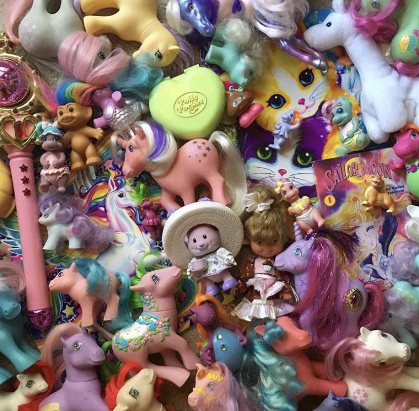 80s and 90s girl toys I’ve kept through the years. They don’t make them