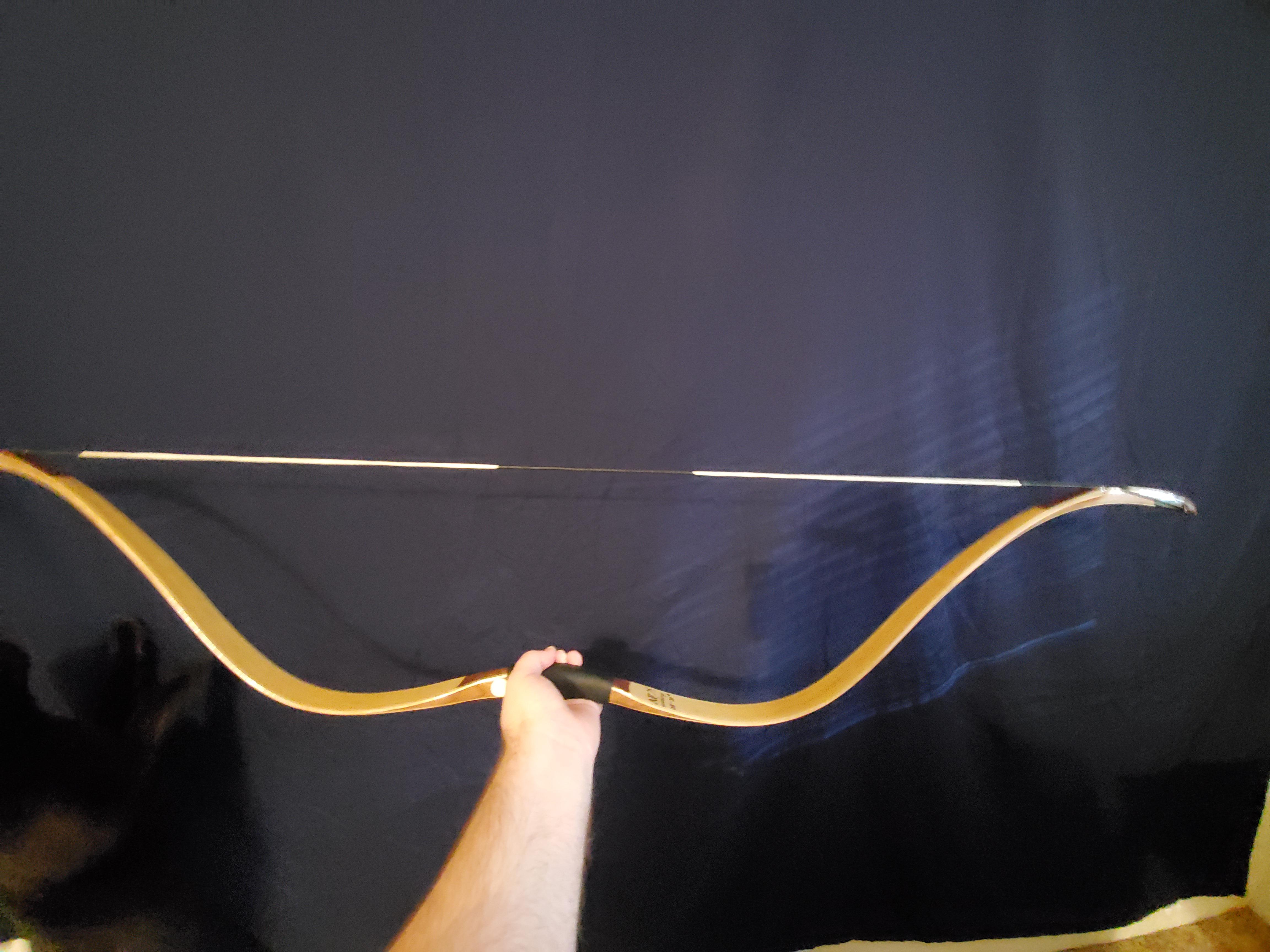 Receive my AF Archery Horse Bow today! It says the longer string ene is