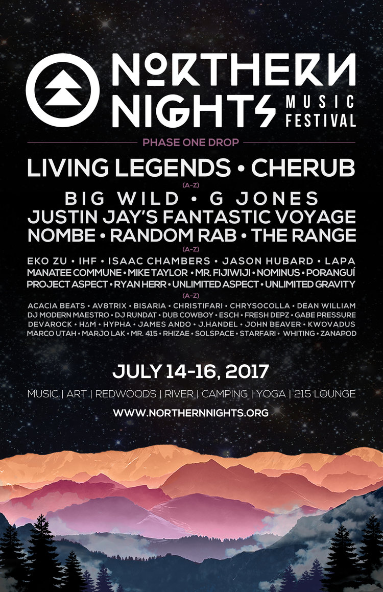 Northern Nights Music Festival (Phase One Drop)! Piercy, CA festivals
