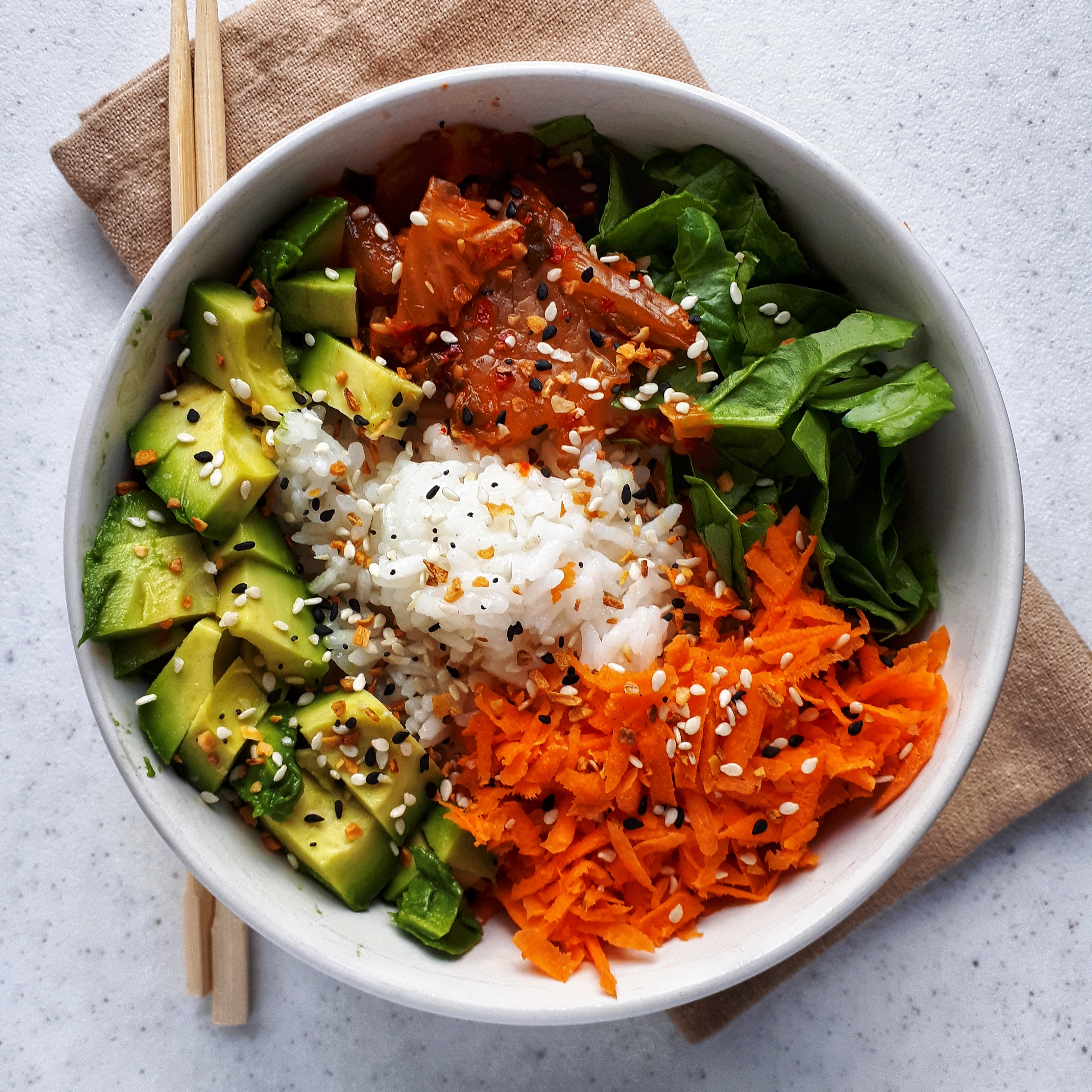 Vegan sushi bowl r/veganrecipes