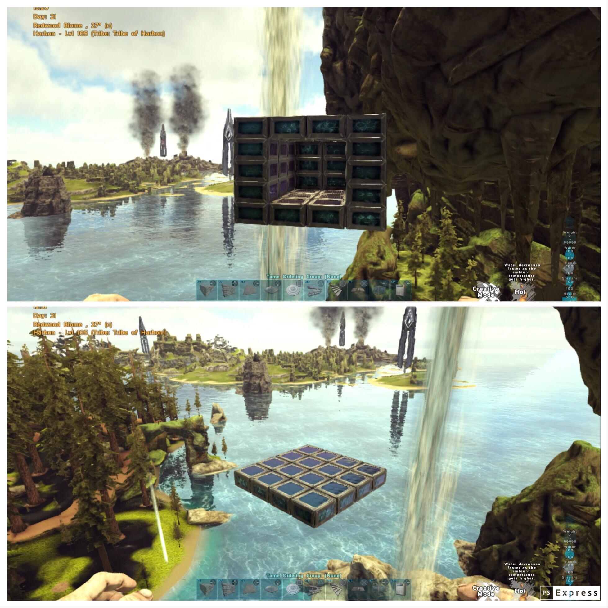 The tek dedicated storage can float in midair for a tiny platform (can