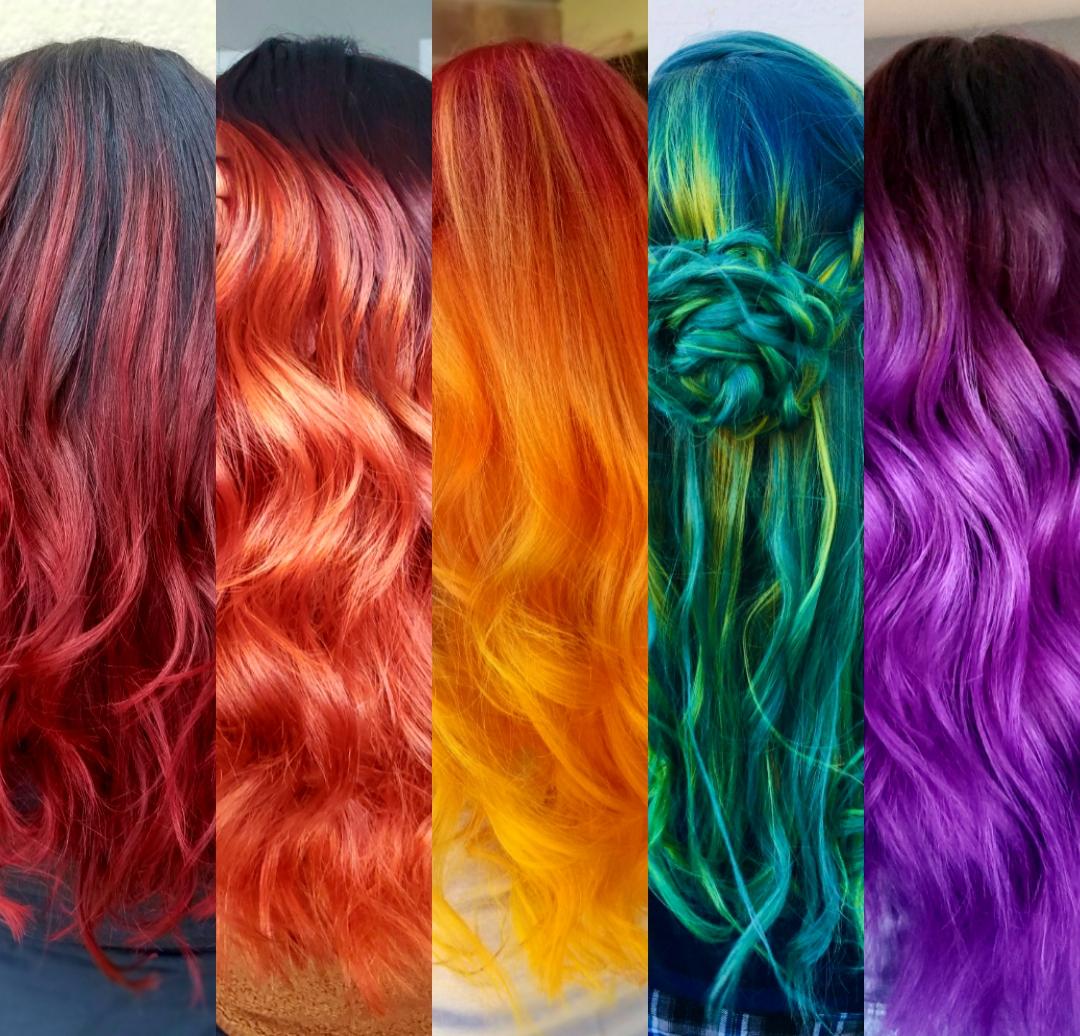 Just a collage of some of my hair colors from 2020 😍😍😍 I do hair out of