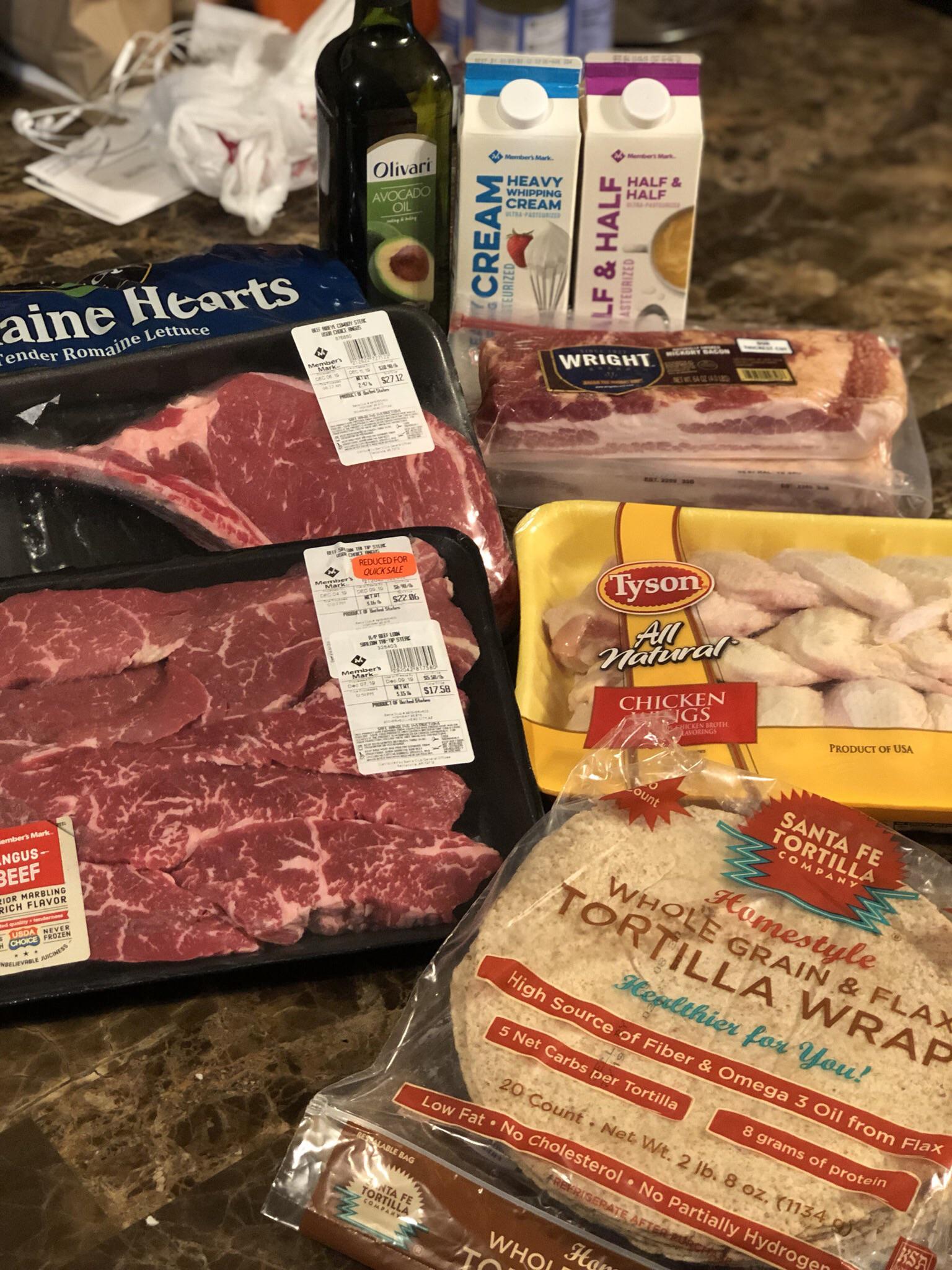 Mini Sams club keto haul r/Keto_Food