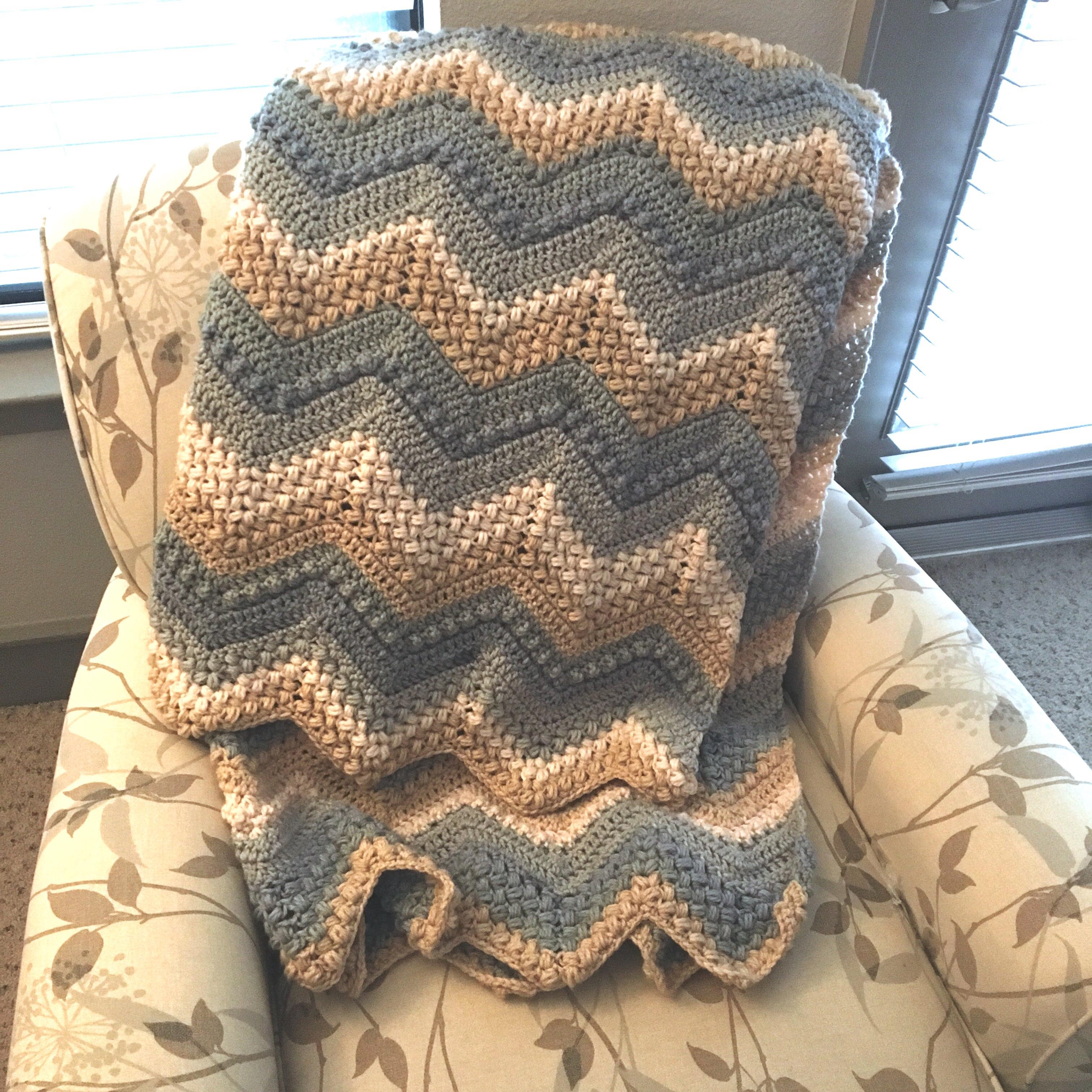 Beans and bobbles Afghan! Love this pattern! Used about 10 balls of