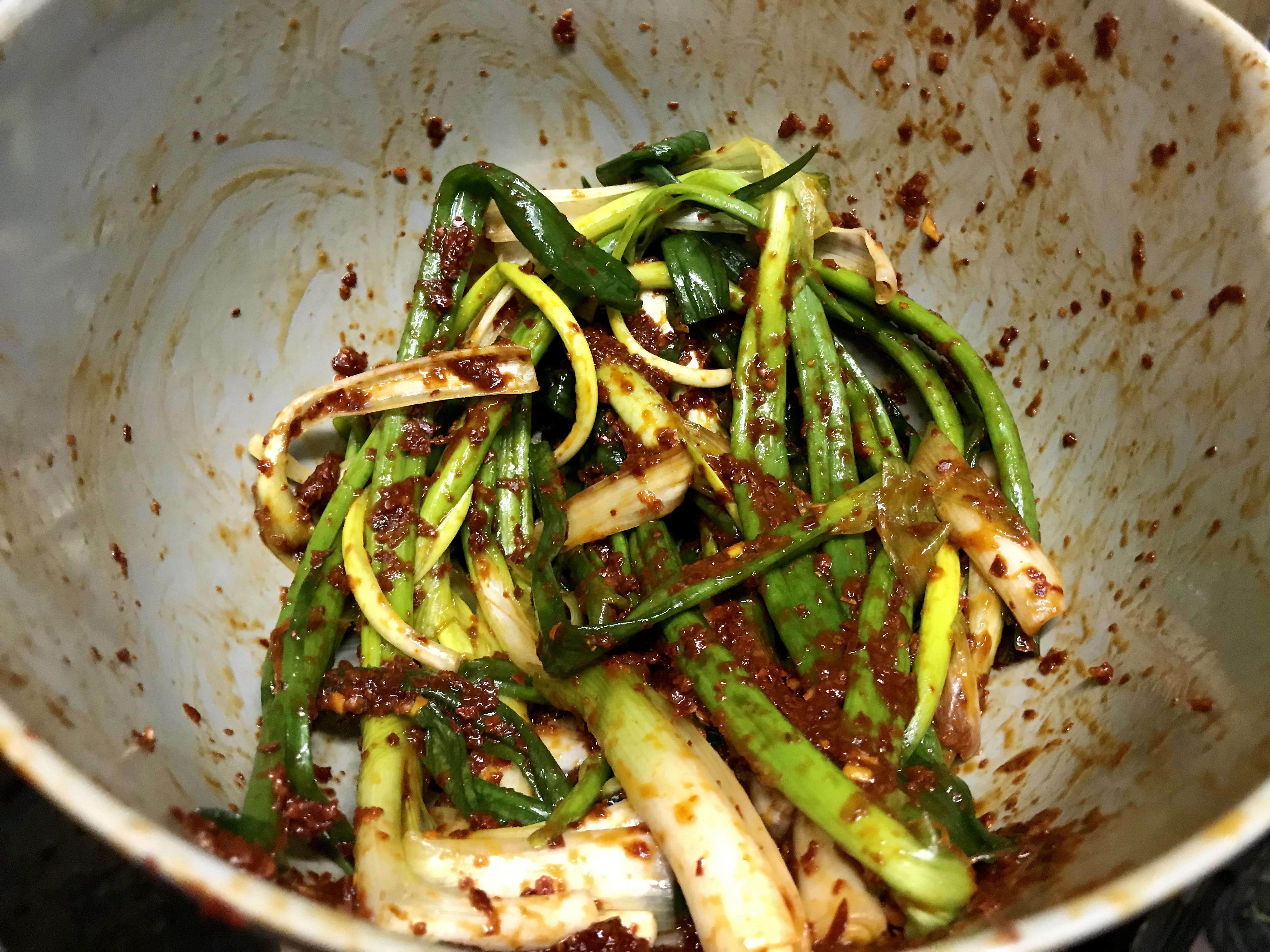 Green Onion Kimchi! Making kimchi is one of my favorite hobbies! r