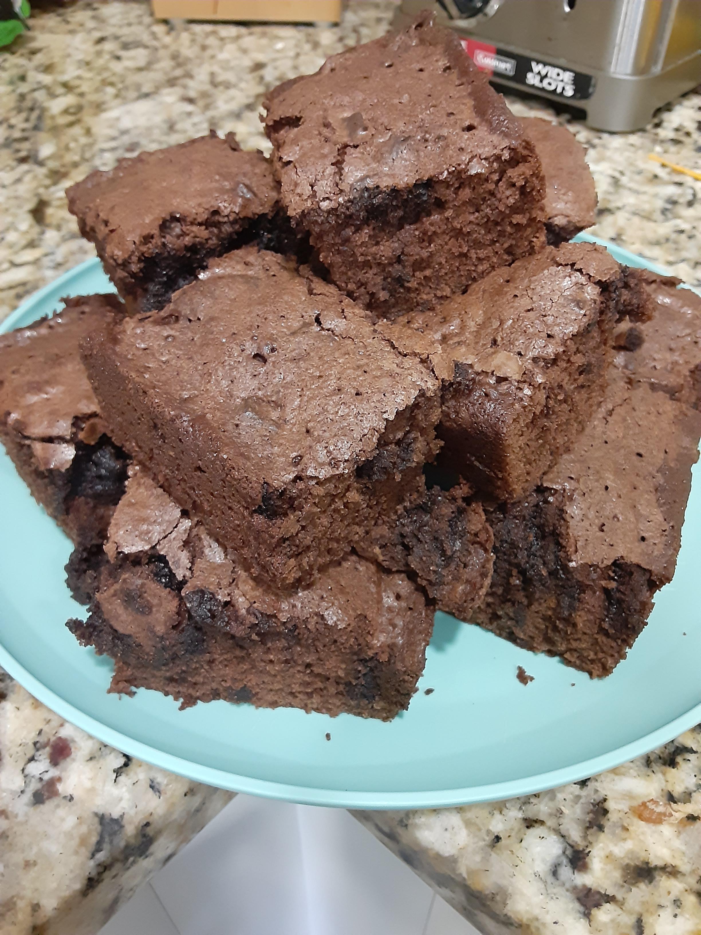 Thin mint magic brownies! My first ever time making edibles from butter