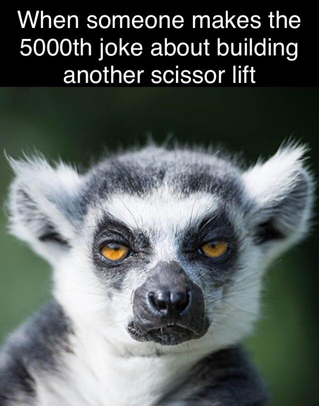 To be fair, the problem with our scissor lift was that we put two