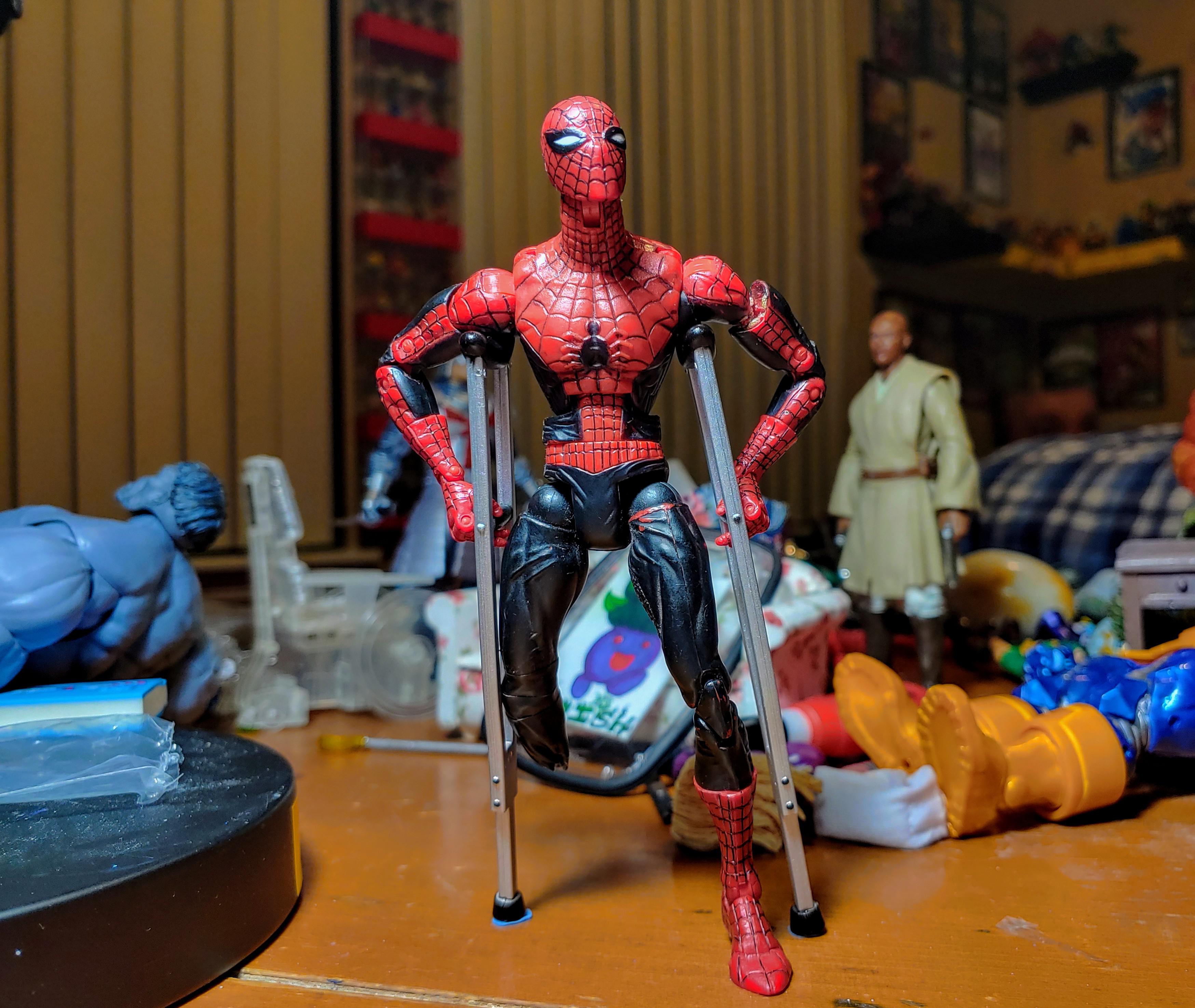After a few wheelchairbound years, Spiderman is finally ready to get back into action r