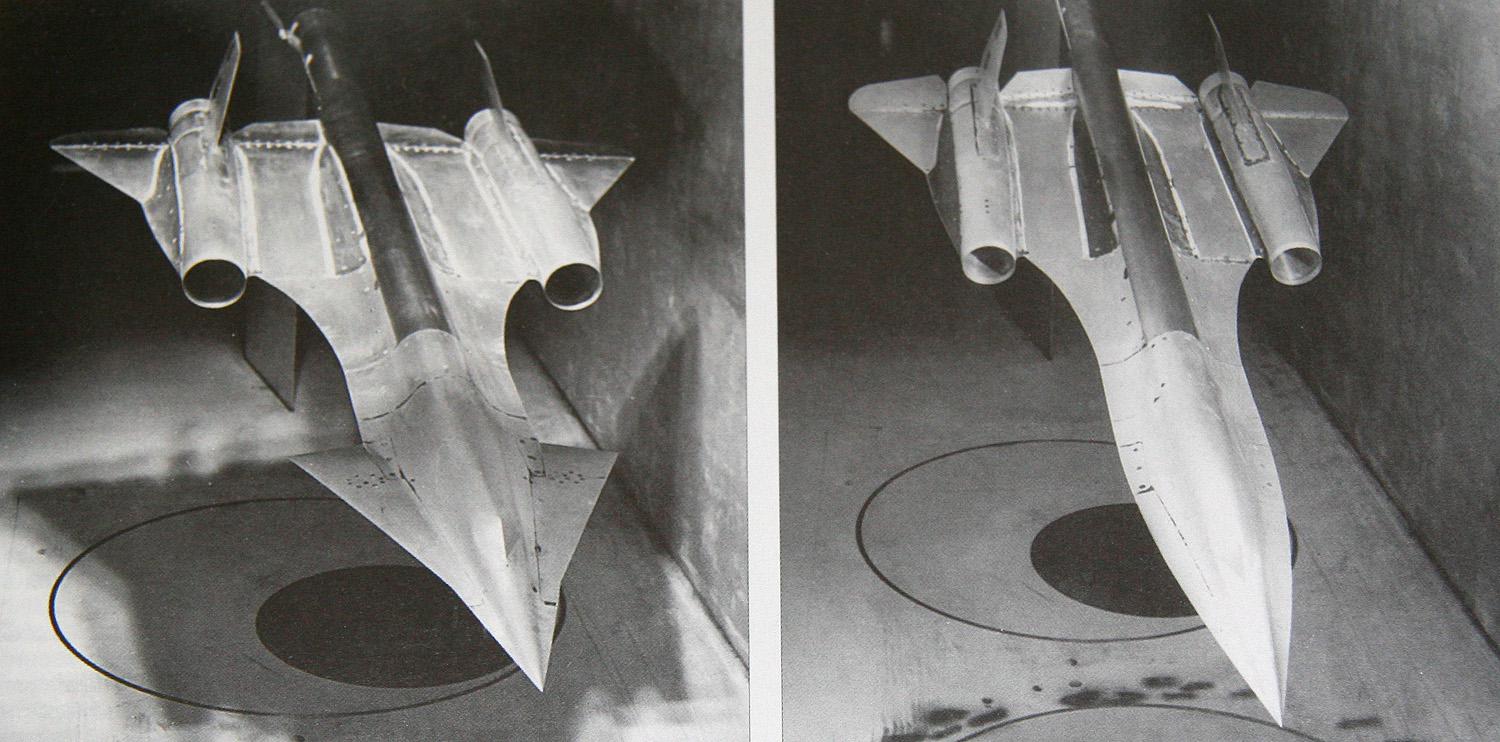 Lockheed A12 (SR 71 Blackbird predecessor) windtunnel test models at