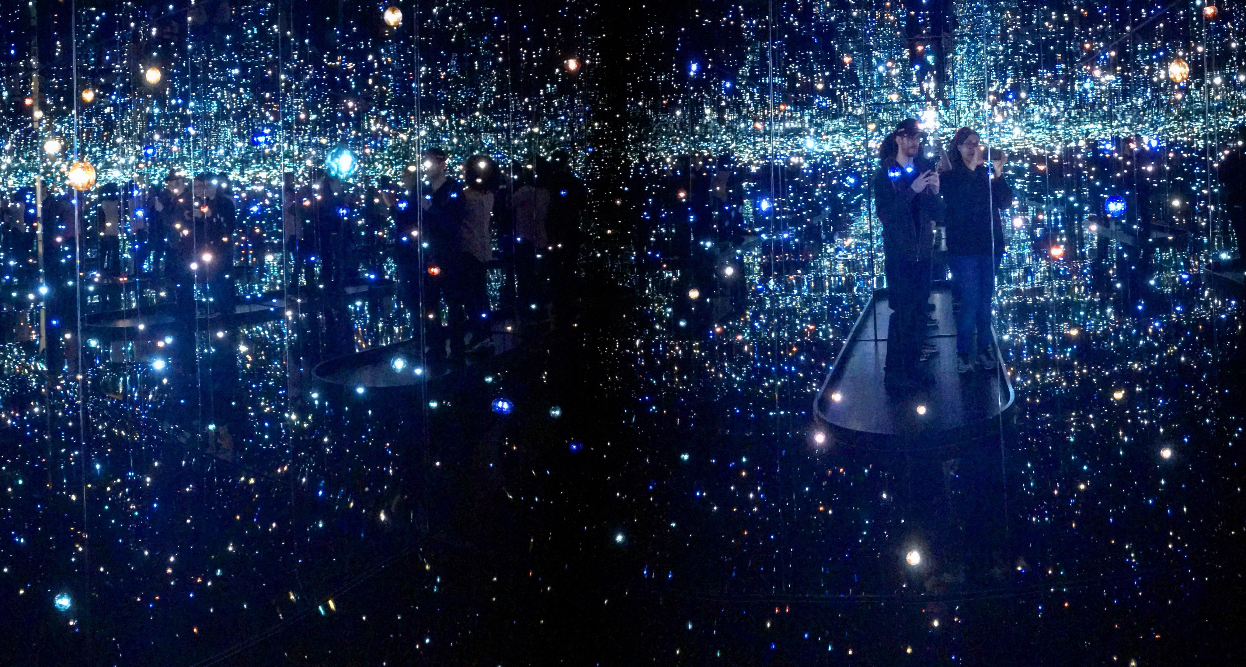 Yayoi Kusama infinity mirror exhibit at The High Museum of Art, Atlanta