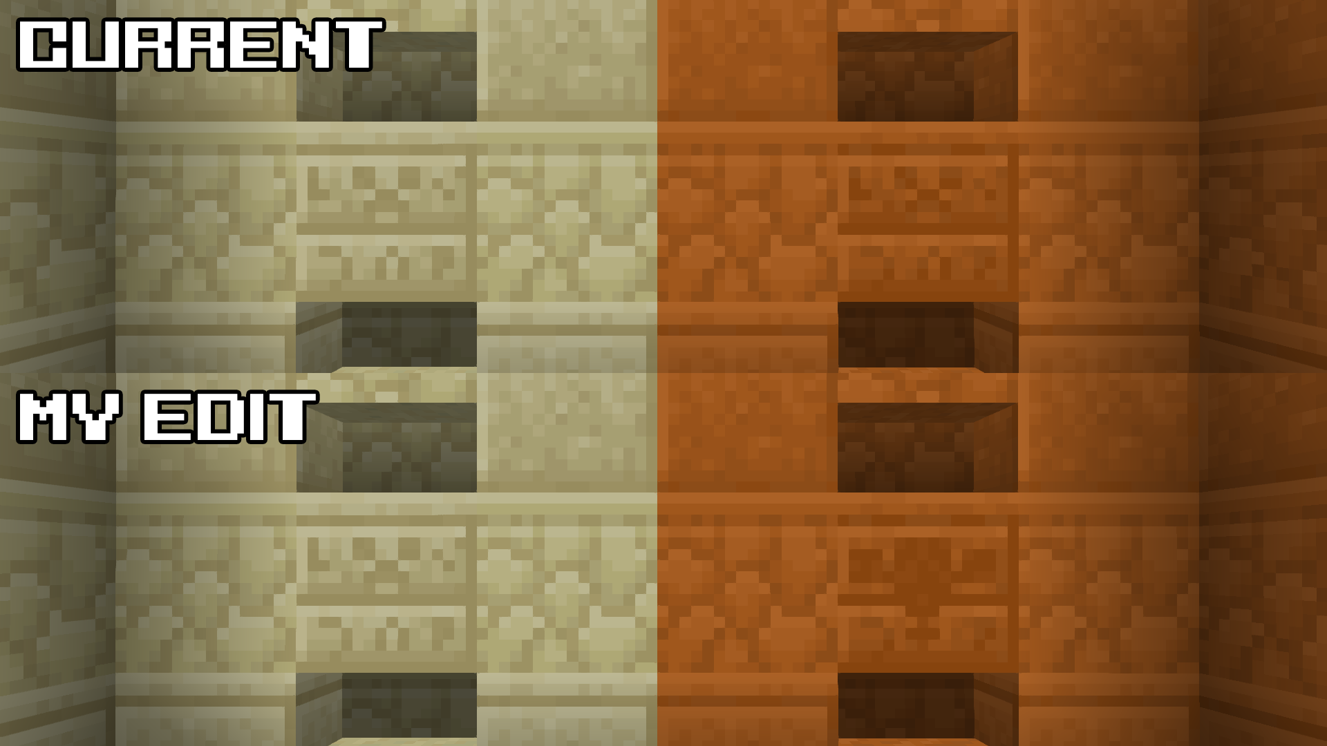 I edited the new chiseled red sandstone texture to readd the wither