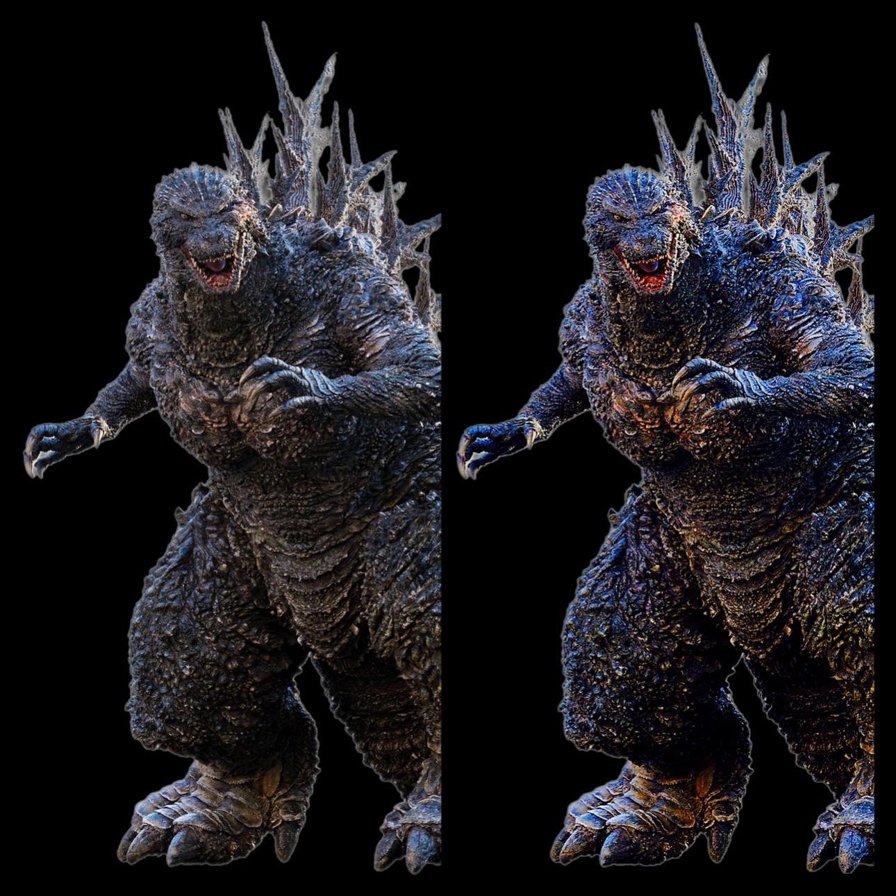 I took the 2023 Godzilla and blended the Heisei Godzilla Colors and