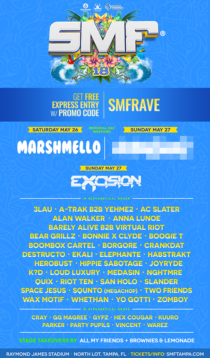 [UPDATED] Sunset Music Festival Tampa 2018 Lineup SunsetMusicFestival