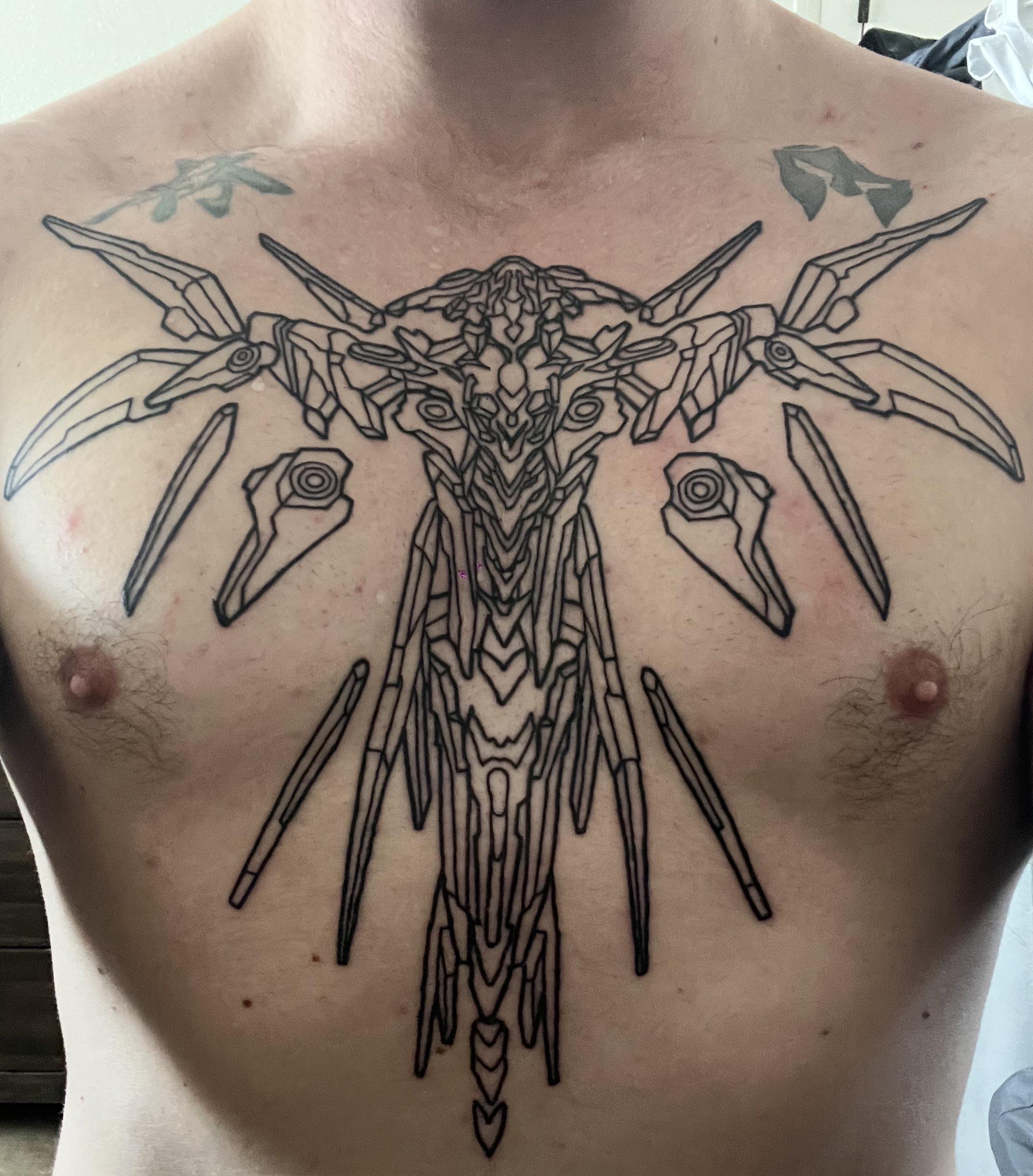 Lines all done on my guardian. r/halo