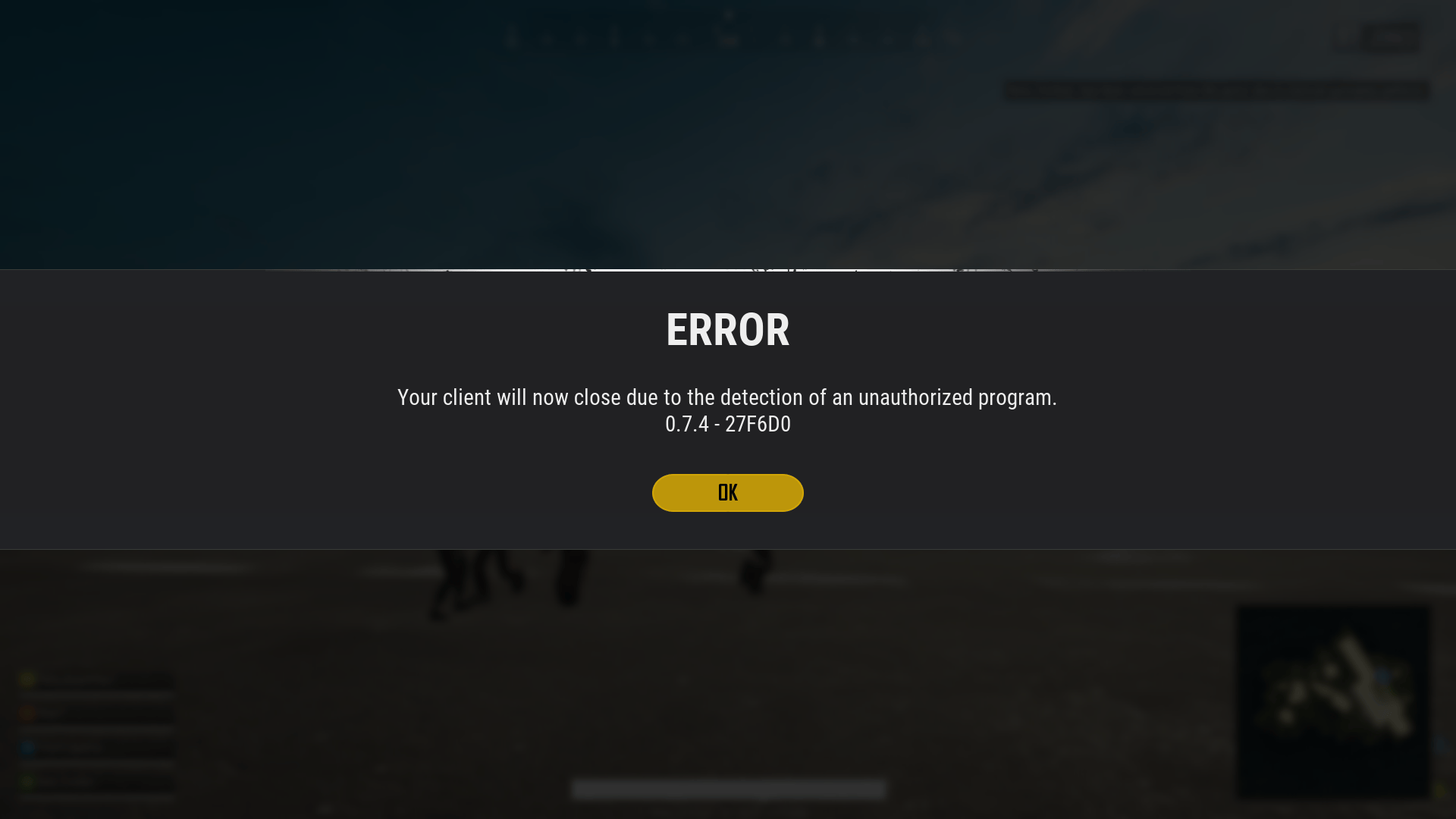 No app running other than VPN, What do I do? (PUBG Lite