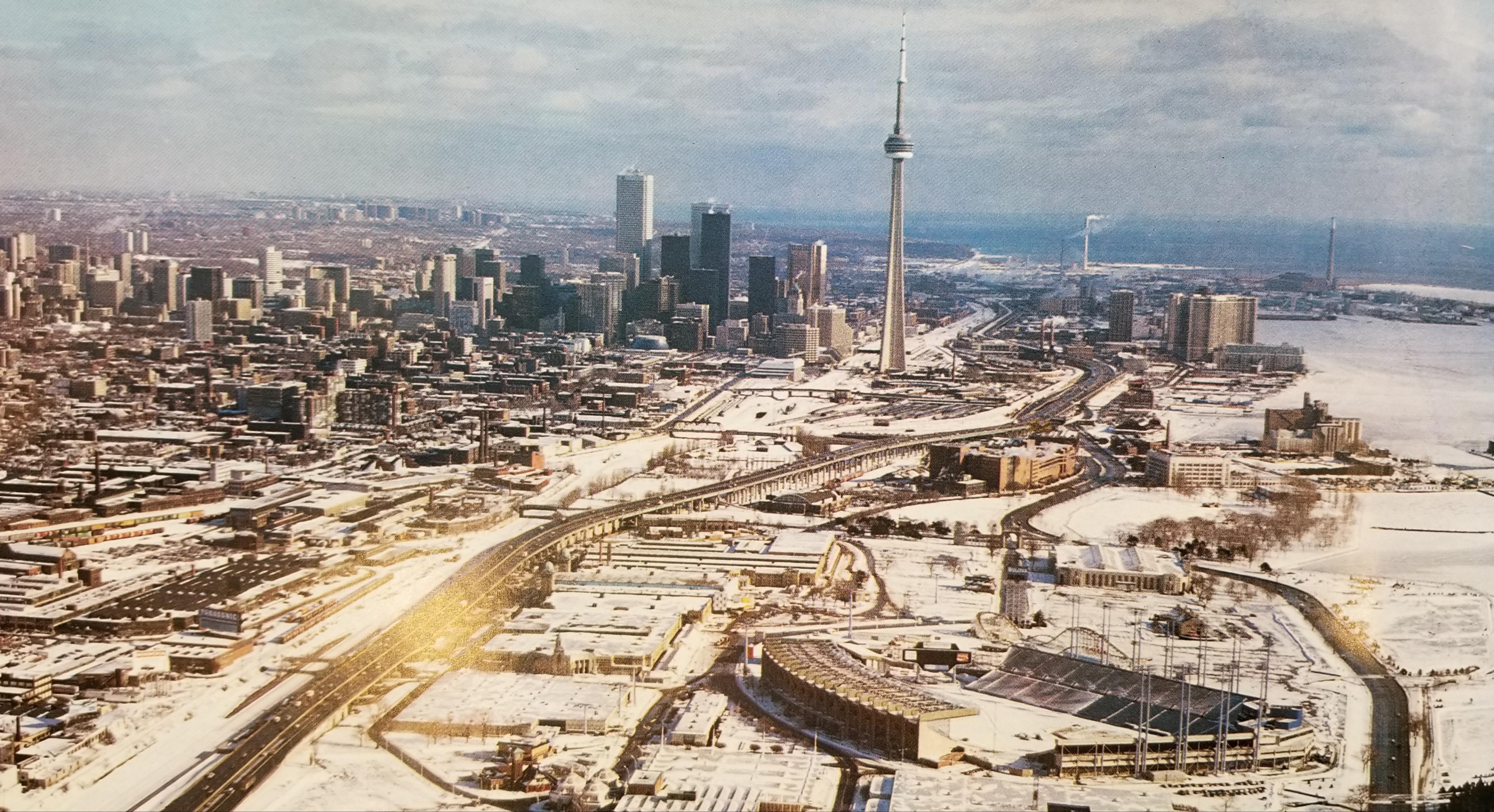 Downtown Toronto, from a book published in 1985. r/mildlyinteresting