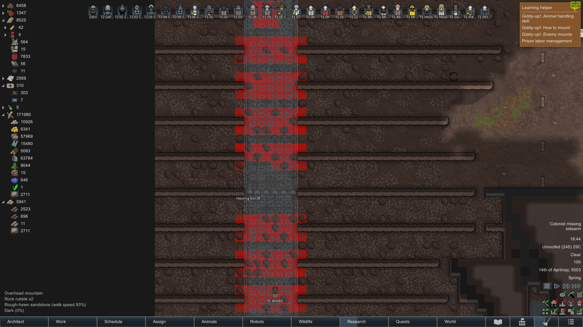 What are these red tiles around my to come mountain base? r/RimWorld
