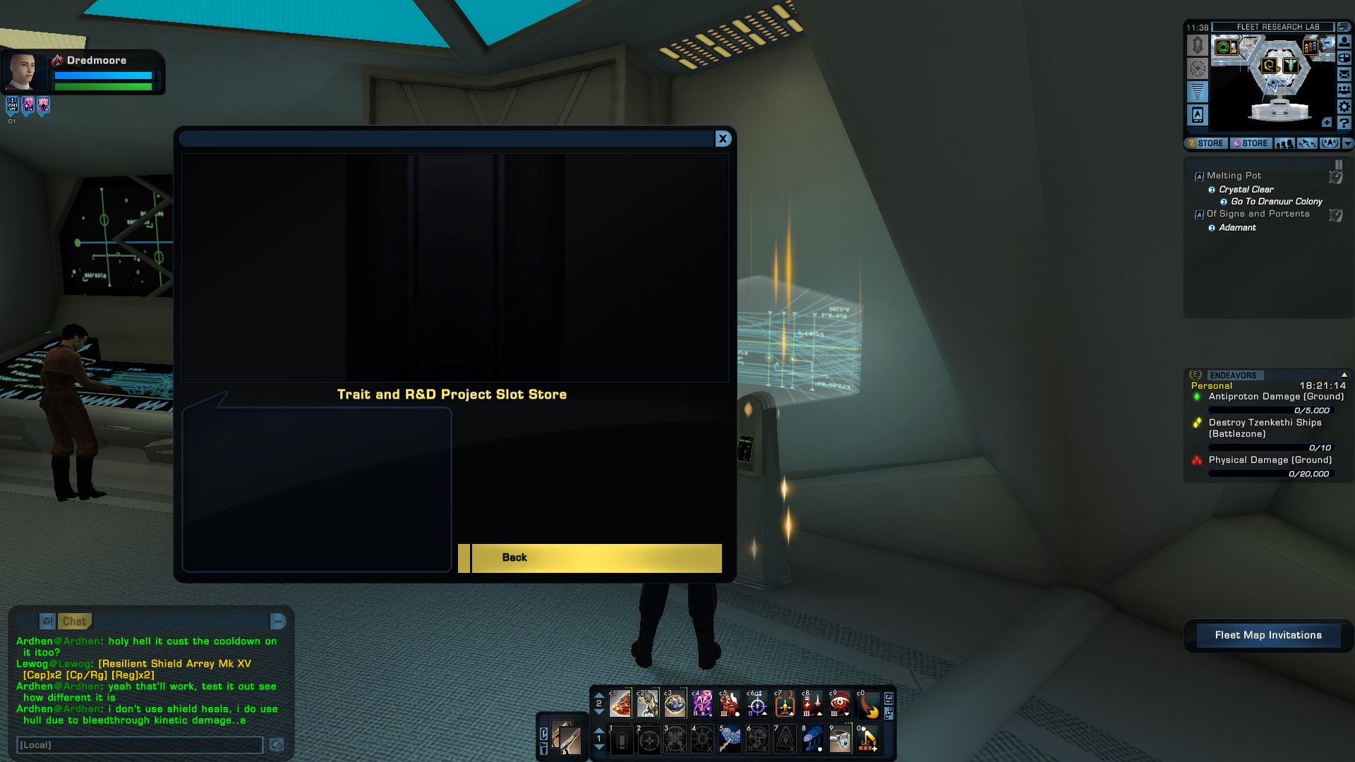 Research Lab Glitch? How do you fix this? r/sto