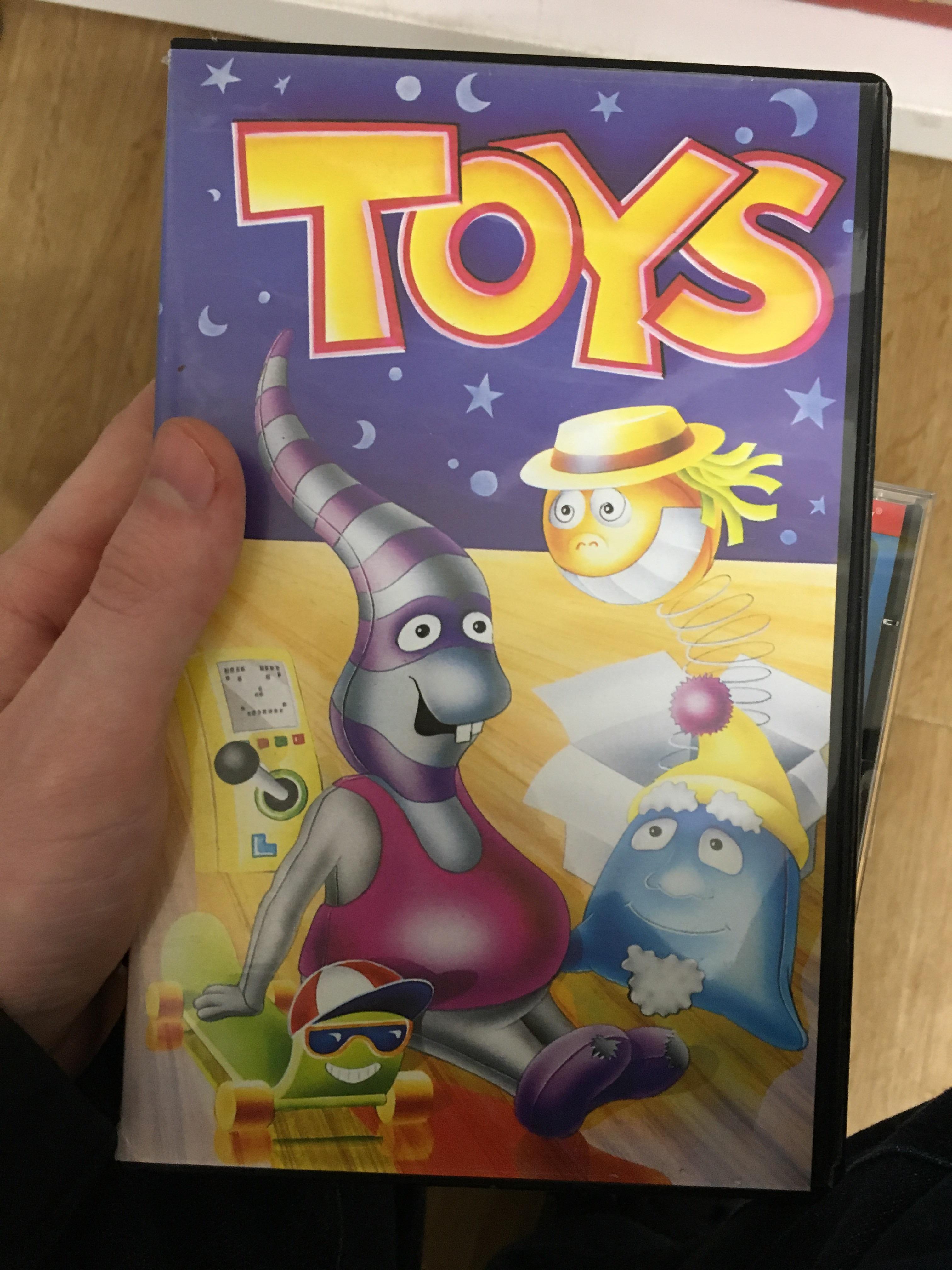 Crospost from r/crappyoffbrands I found yesterday a VHS copy of the PS2 „game“ „The Toys room