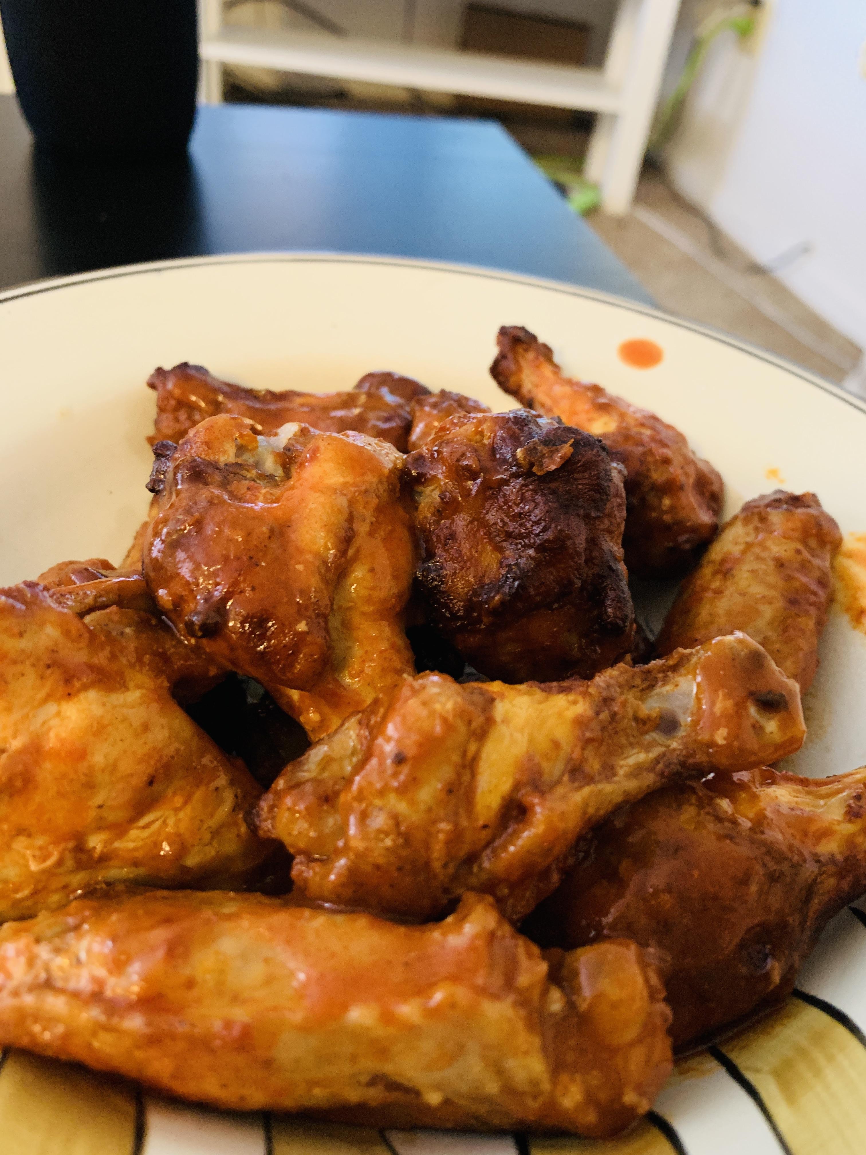 Air Fryer Hot, Garlic, Pepper Wings r/Wings